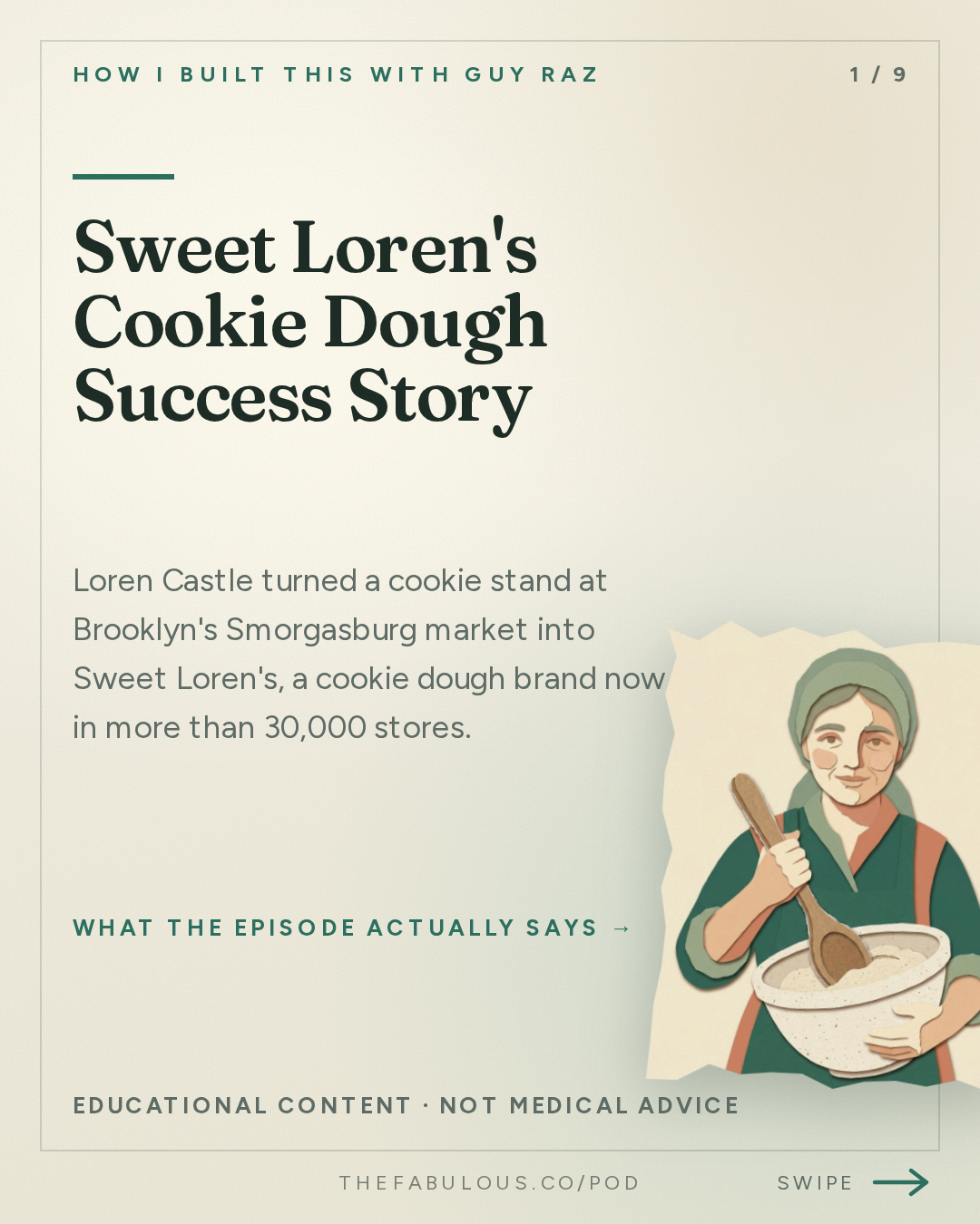 Sweet Loren's Cookie Dough Success Story — How I Built This with Guy Raz: Sweet Loren’s: Loren Castle. How A Recipe Makeover Built a National Cookie Brand
