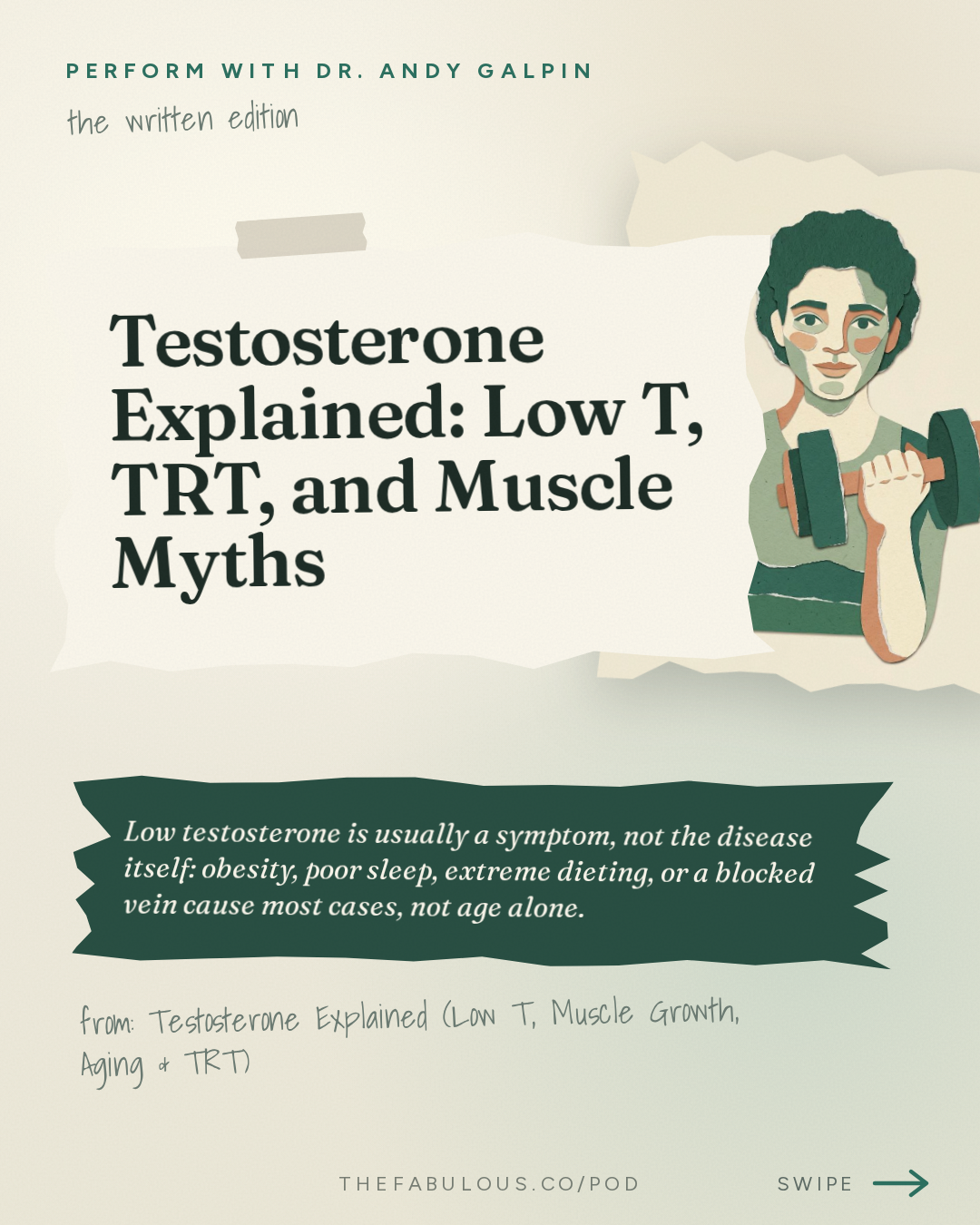 Testosterone Explained: Low T, TRT, and Muscle Myths — Perform with Dr. Andy Galpin: Testosterone Explained (Low T, Muscle Growth, Aging & TRT) | Dr. Ben House