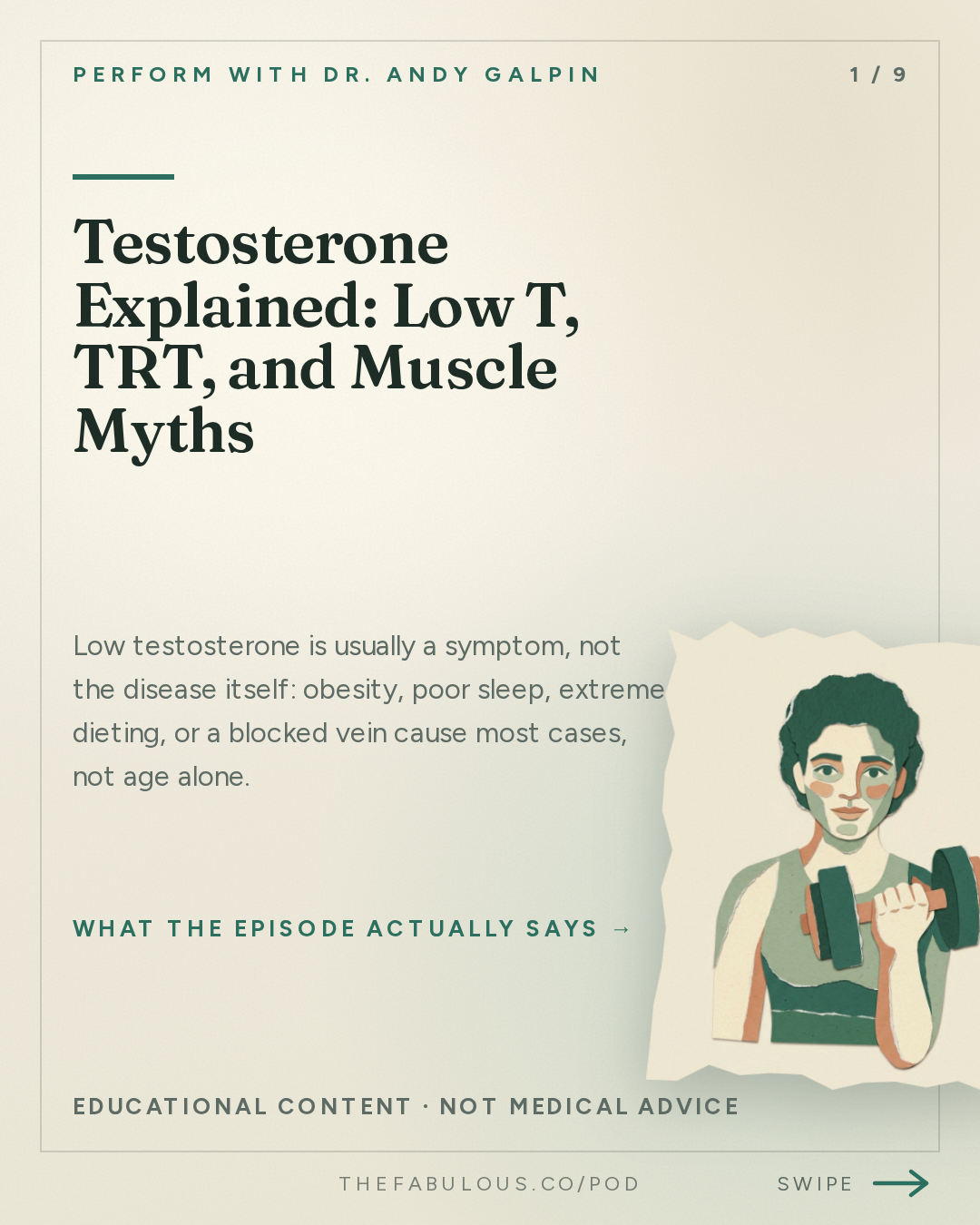 Testosterone Explained: Low T, TRT, and Muscle Myths — Perform with Dr. Andy Galpin: Testosterone Explained (Low T, Muscle Growth, Aging & TRT) | Dr. Ben House