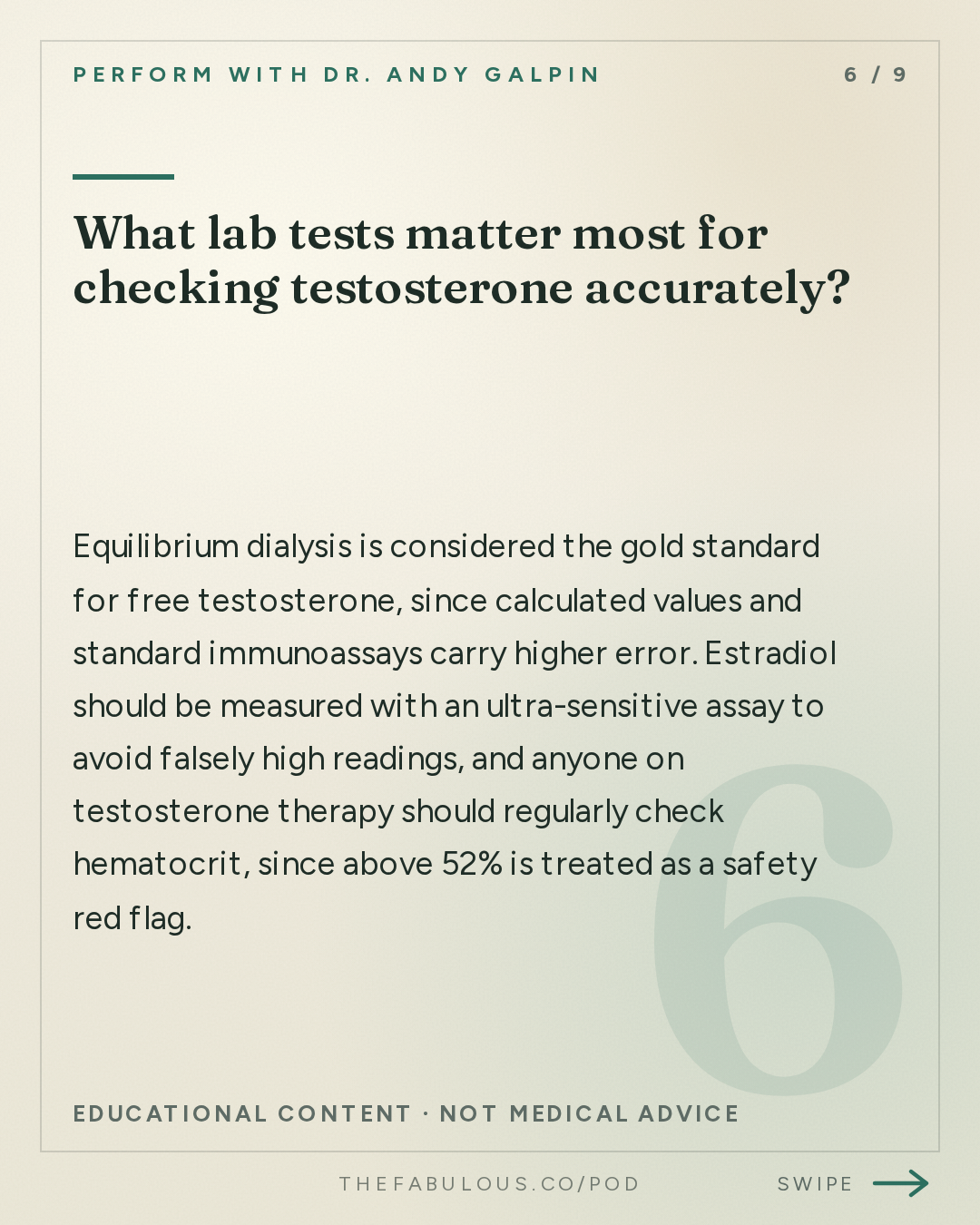 What lab tests matter most for checking testosterone accurately? — Perform with Dr. Andy Galpin: Testosterone Explained (Low T, Muscle Growth, Aging & TRT) | Dr. Ben House