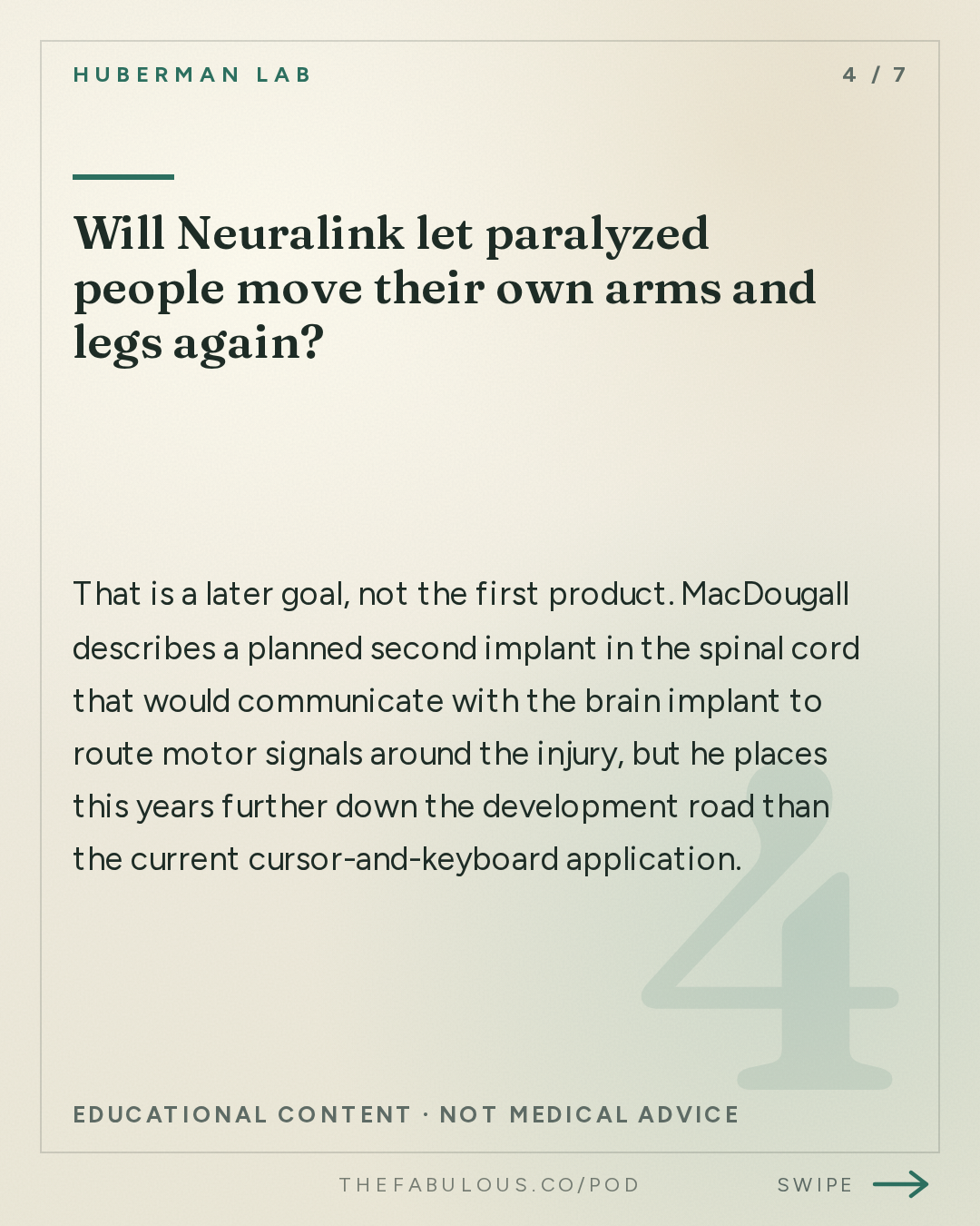 Will Neuralink let paralyzed people move their own arms and legs again? — Huberman Lab: Essentials: Neuralink & Technologies to Enhance Human Brains | Dr. Matt MacDougall