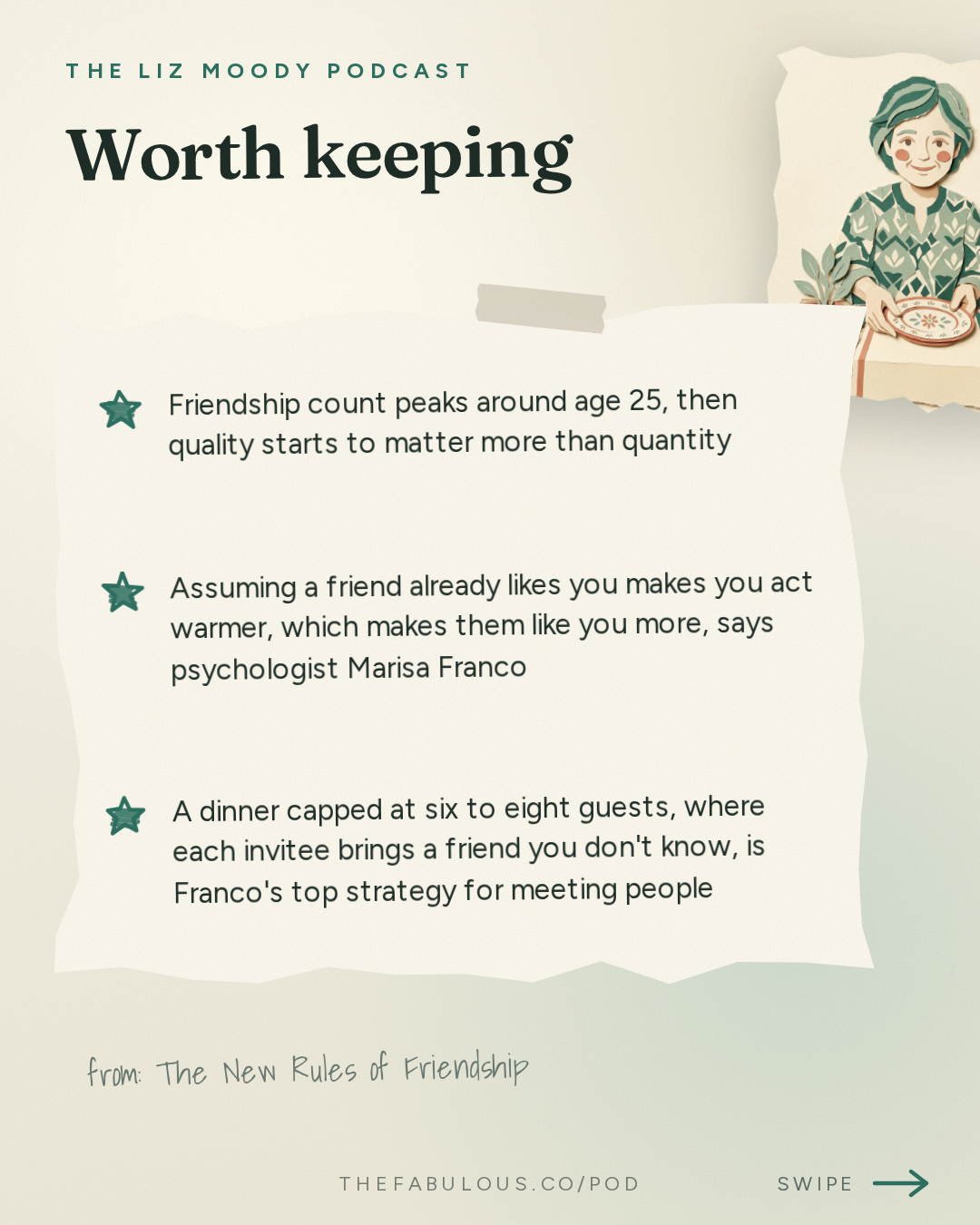 Worth keeping — The Liz Moody Podcast: The New Rules of Friendship: Fake Friends, Annoying Boundaries, & Bad Texters