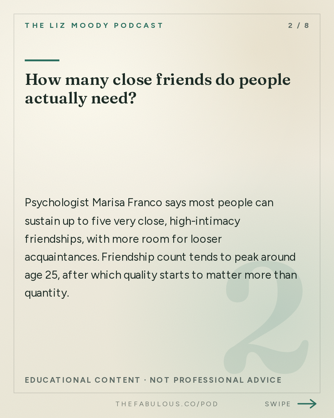 How many close friends do people actually need? — The Liz Moody Podcast: The New Rules of Friendship: Fake Friends, Annoying Boundaries, & Bad Texters