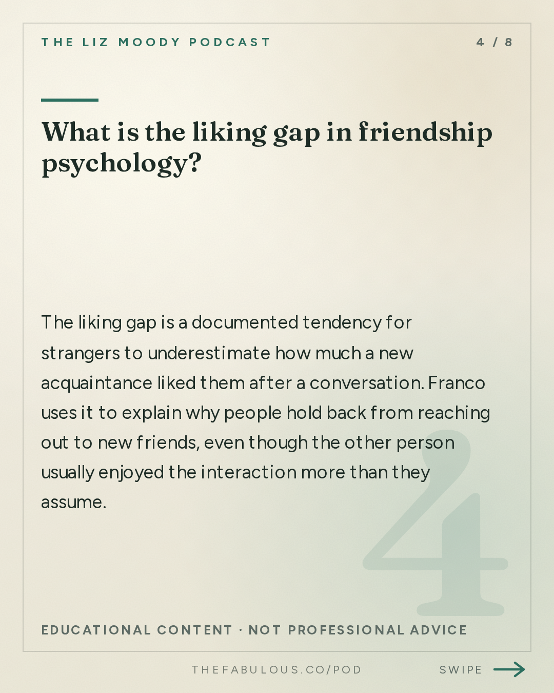 What is the liking gap in friendship psychology? — The Liz Moody Podcast: The New Rules of Friendship: Fake Friends, Annoying Boundaries, & Bad Texters