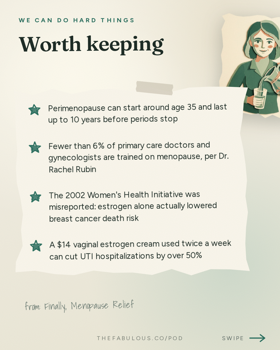 Worth keeping — We Can Do Hard Things: Finally, Menopause Relief: How Did We Not Know This? with Dr. Rachel Rubin