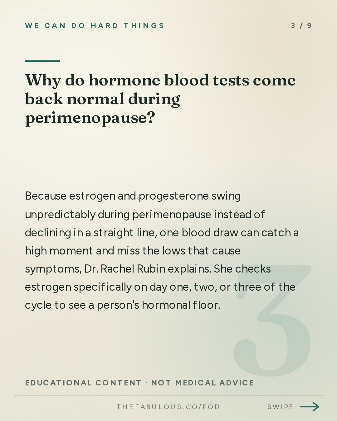 Why do hormone blood tests come back normal during perimenopause? — We Can Do Hard Things: Finally, Menopause Relief: How Did We Not Know This? with Dr. Rachel Rubin