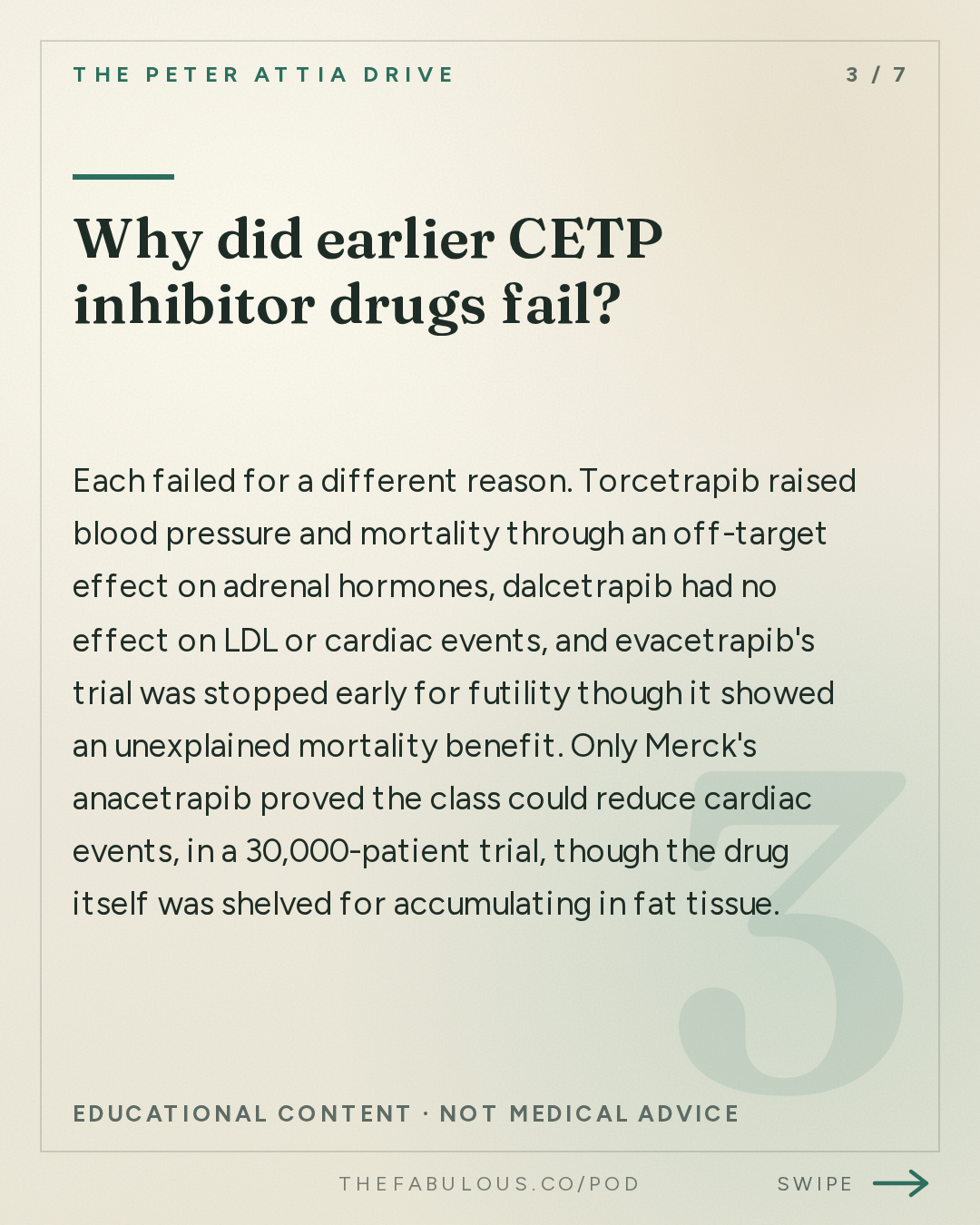 Why did earlier CETP inhibitor drugs fail? — The Peter Attia Drive: #407 ‒ Preventing cardiovascular and Alzheimer's disease: lowering LDL early, APOE4, and promising new therapies | Michael Davidson, M.D.