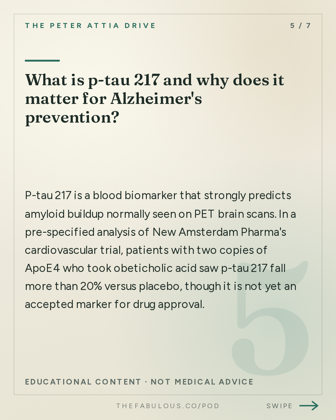 What is p-tau 217 and why does it matter for Alzheimer's prevention? — The Peter Attia Drive: #407 ‒ Preventing cardiovascular and Alzheimer's disease: lowering LDL early, APOE4, and promising new therapies | Michael Davidson, M.D.