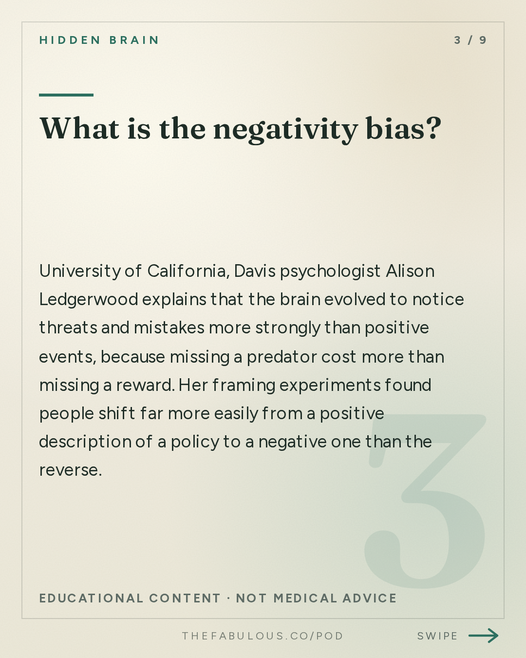 What is the negativity bias? — Hidden Brain: Why Am I Unhappy?
