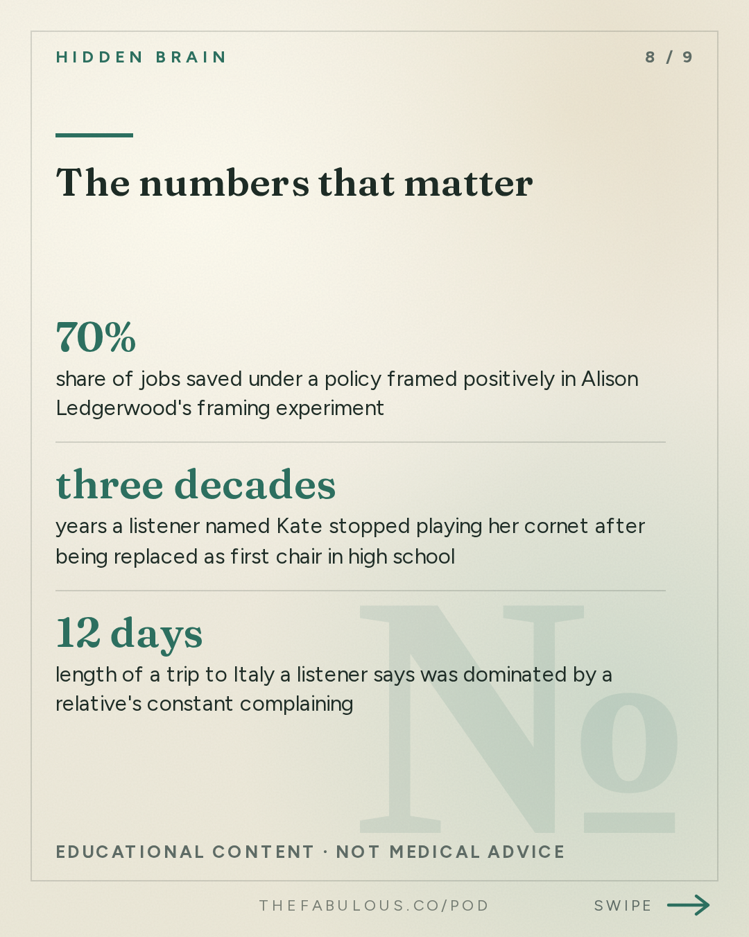 The numbers that matter — Hidden Brain: Why Am I Unhappy?
