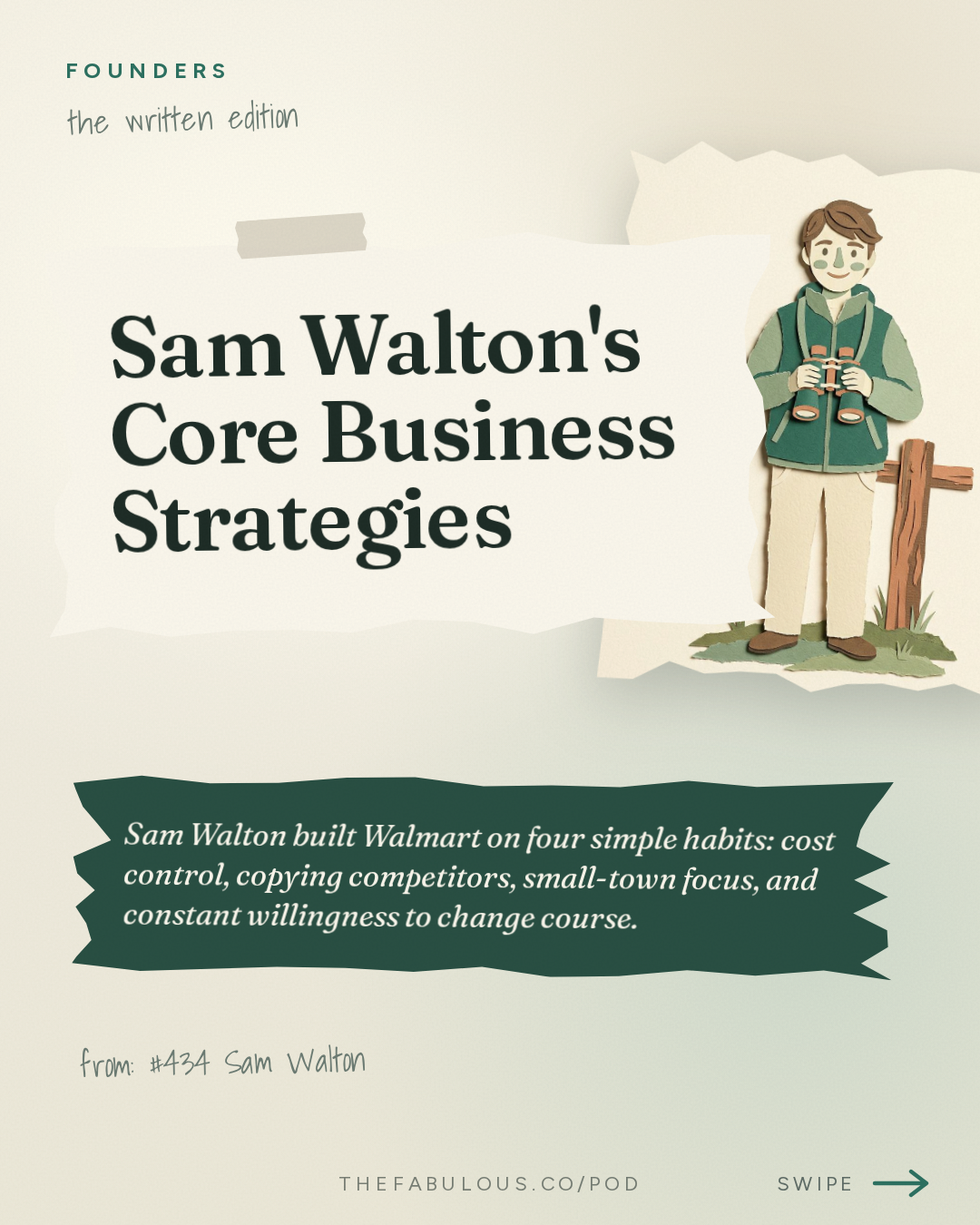 Sam Walton's Core Business Strategies — Founders: #434 Sam Walton