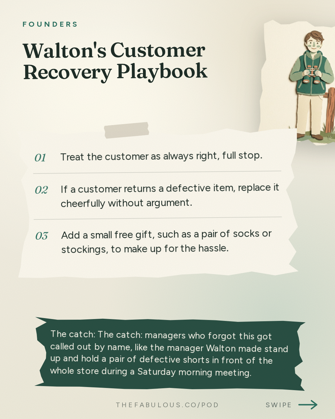 Walton's Customer Recovery Playbook — Founders: #434 Sam Walton