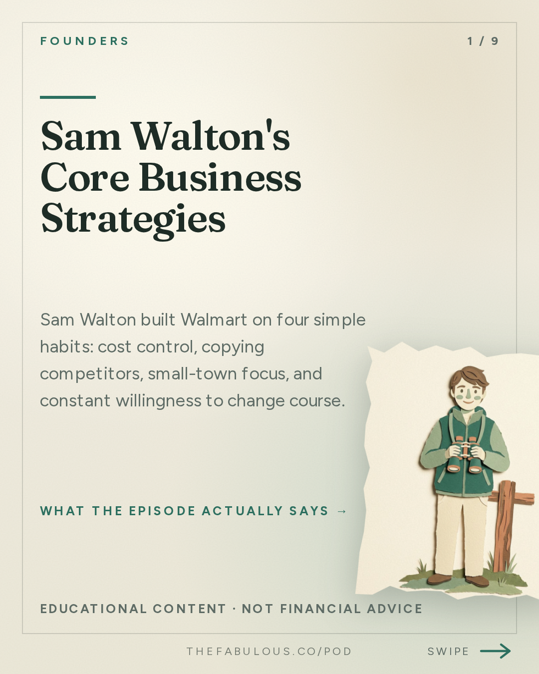 Sam Walton's Core Business Strategies — Founders: #434 Sam Walton