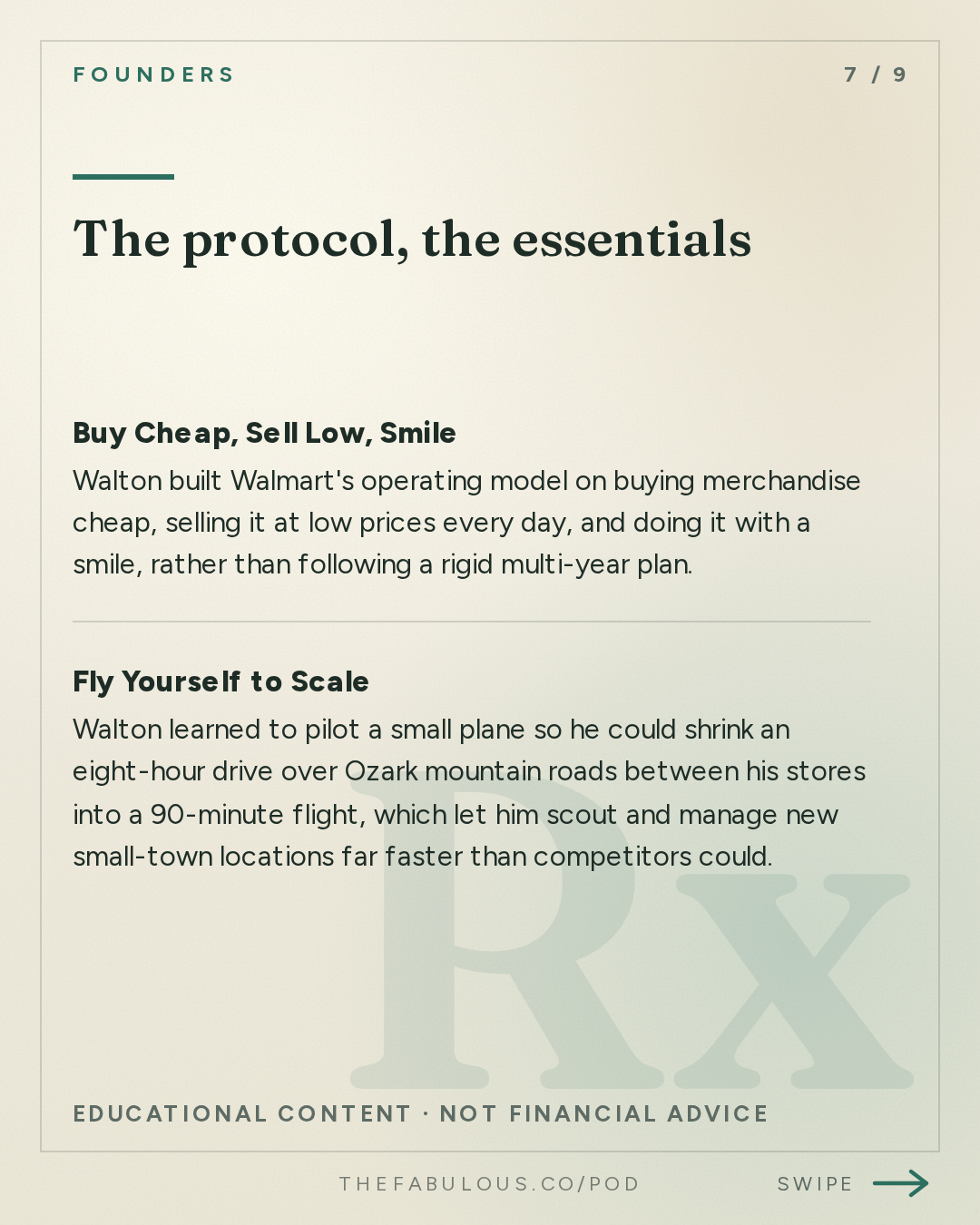 The protocol, the essentials — Founders: #434 Sam Walton