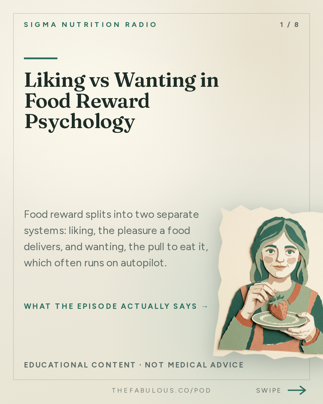 Liking vs Wanting in Food Reward Psychology — Sigma Nutrition Radio: #621: Hedonic Overeating, Food Wanting and Impact of Perception – Prof. Graham Finlayson