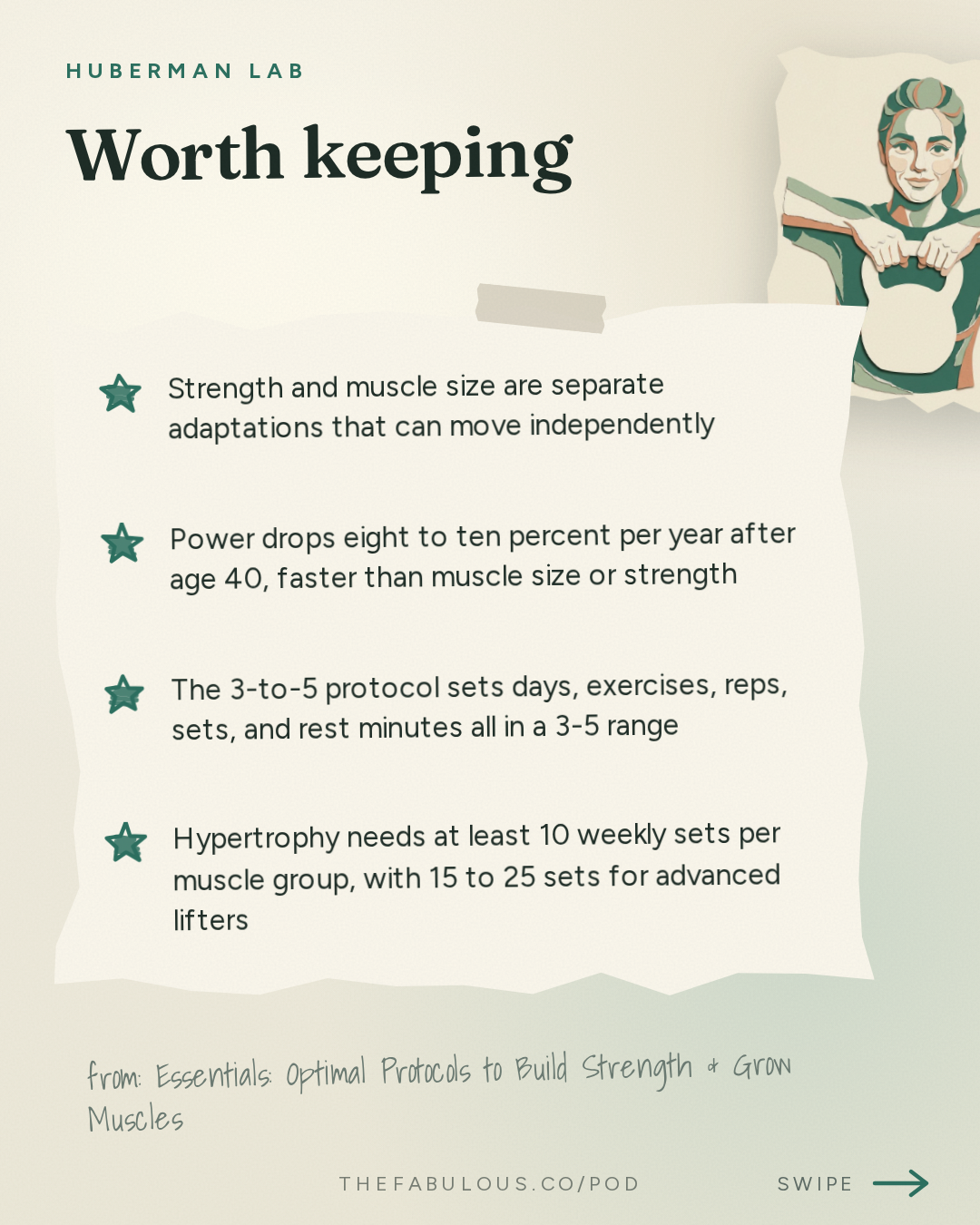 Worth keeping — Huberman Lab: Essentials: Optimal Protocols to Build Strength & Grow Muscles | Dr. Andy Galpin