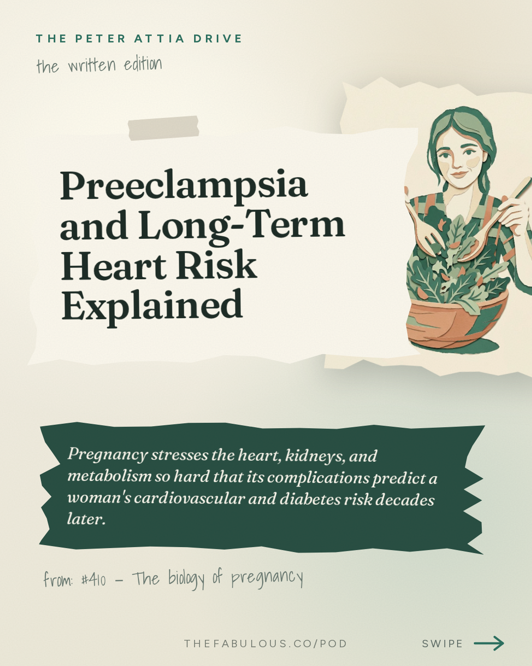 Preeclampsia and Long-Term Heart Risk Explained — The Peter Attia Drive: #410 ‒ The biology of pregnancy: physiologic adaptation, gestational diabetes, preeclampsia, childbirth, and long-term maternal health | Kathryn Gray, M.D., Ph.D.