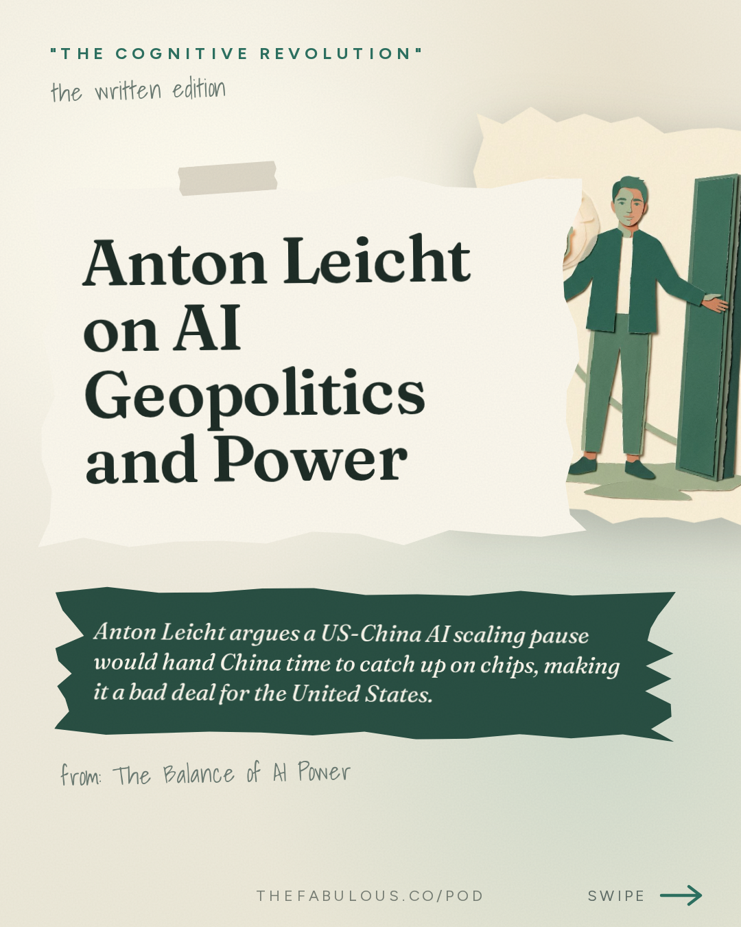 Anton Leicht on AI Geopolitics and Power — "The Cognitive Revolution" : The Balance of AI Power: Anton Leicht on Politics, Pacing Deals, and Muddling Through Well