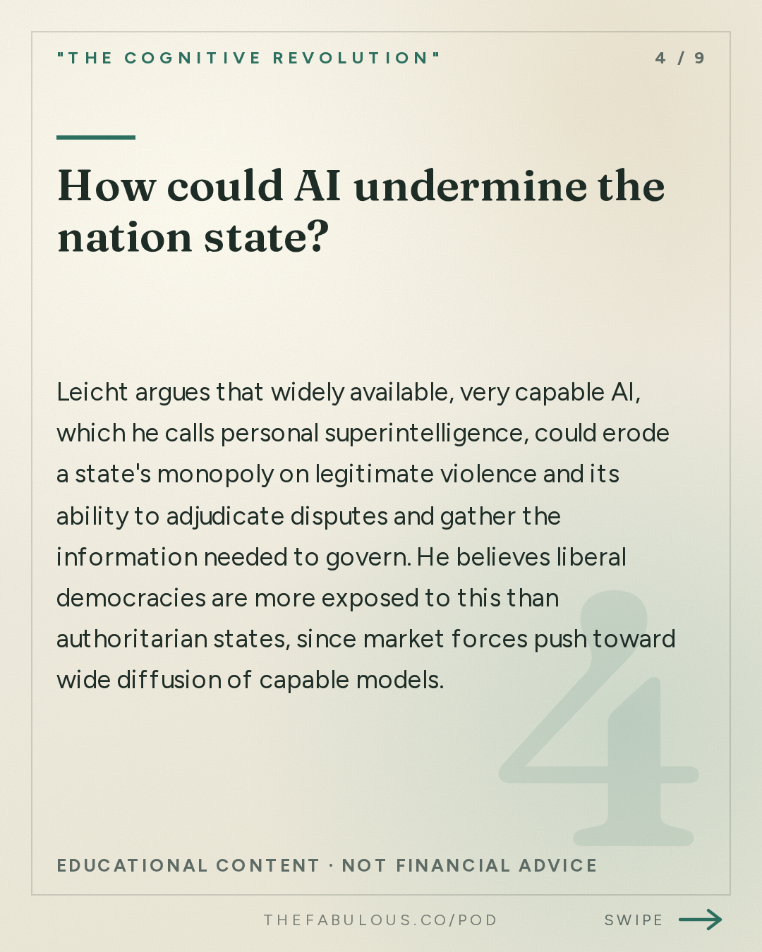 How could AI undermine the nation state? — "The Cognitive Revolution" : The Balance of AI Power: Anton Leicht on Politics, Pacing Deals, and Muddling Through Well