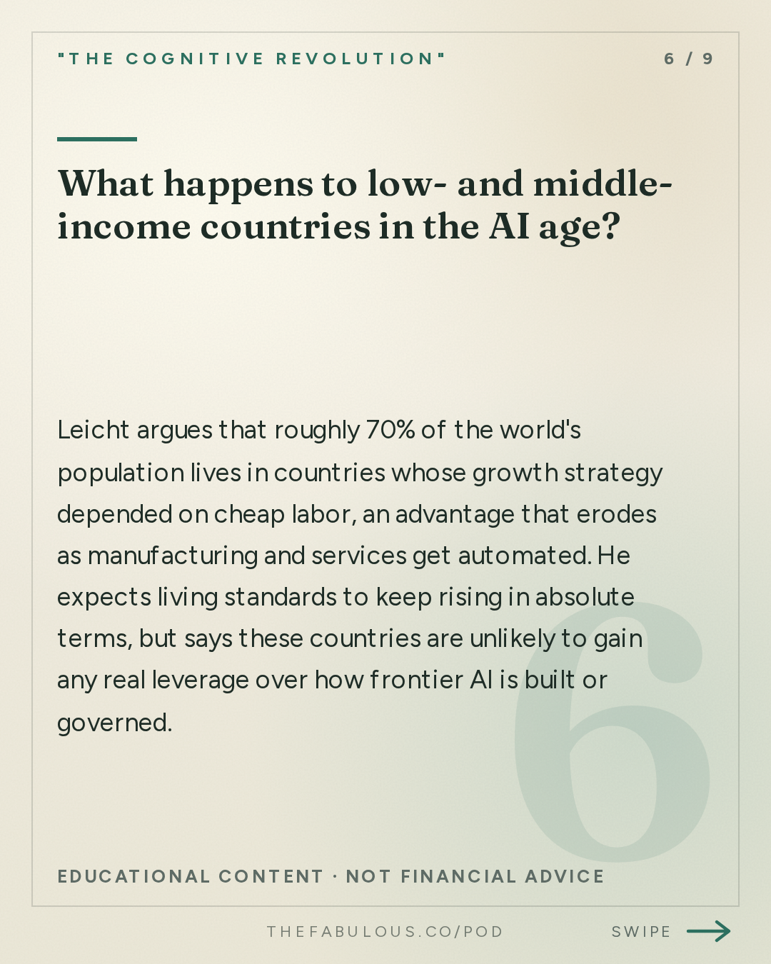 What happens to low- and middle-income countries in the AI age? — "The Cognitive Revolution" : The Balance of AI Power: Anton Leicht on Politics, Pacing Deals, and Muddling Through Well