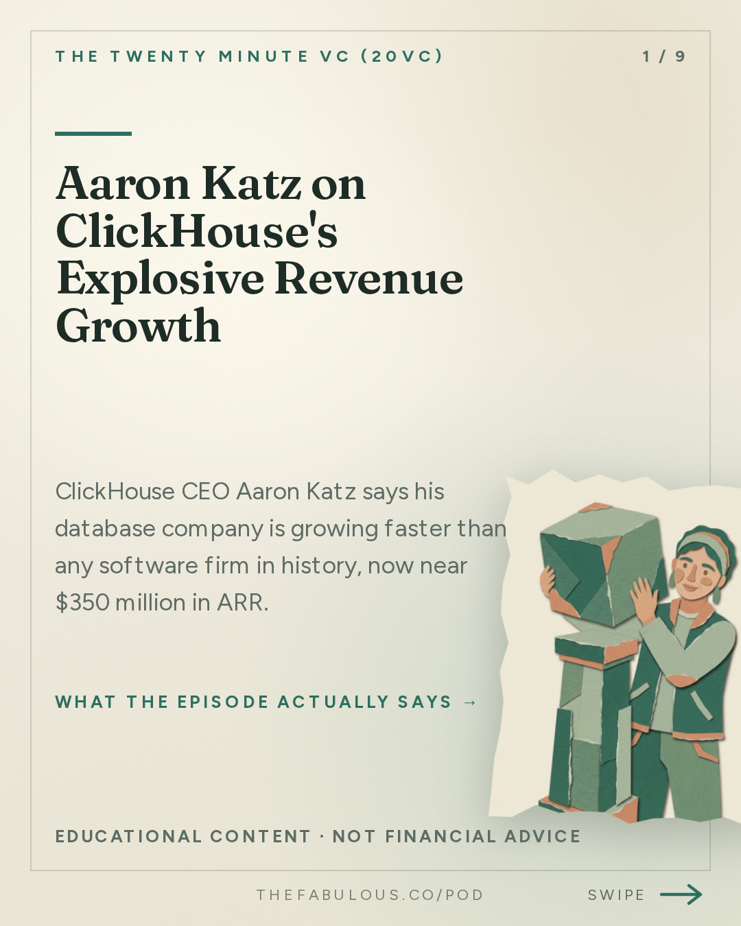 Aaron Katz on ClickHouse's Explosive Revenue Growth — The Twenty Minute VC (20VC): Venture Capital | Startup Funding | The Pitch: 20VC: The AI Bubble Is Wrong | AI Margins Need to Improve | Revenue Concentration Should be a Concern | Why People Over-Estimate Open Models But Enterprises Still Fear Frontier Models with Aaron Katz, ClickHouse