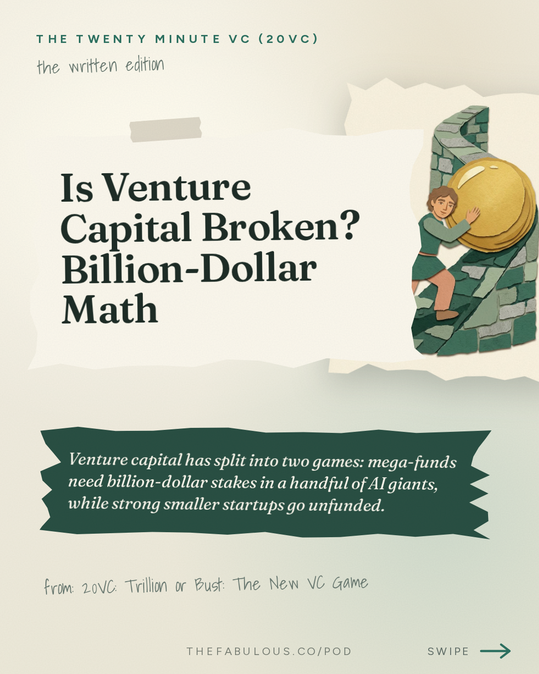 Is Venture Capital Broken? Billion-Dollar Math — The Twenty Minute VC (20VC): Venture Capital | Startup Funding | The Pitch: 20VC: Trillion or Bust: The New VC Game | Coreweave Sell-Off Creates Panic | Town at $1B, Anduril at $90B: Revenue Multiples Out of Control | General Atlantic Eyes IPO & Modal Raises $750M at $15.75B