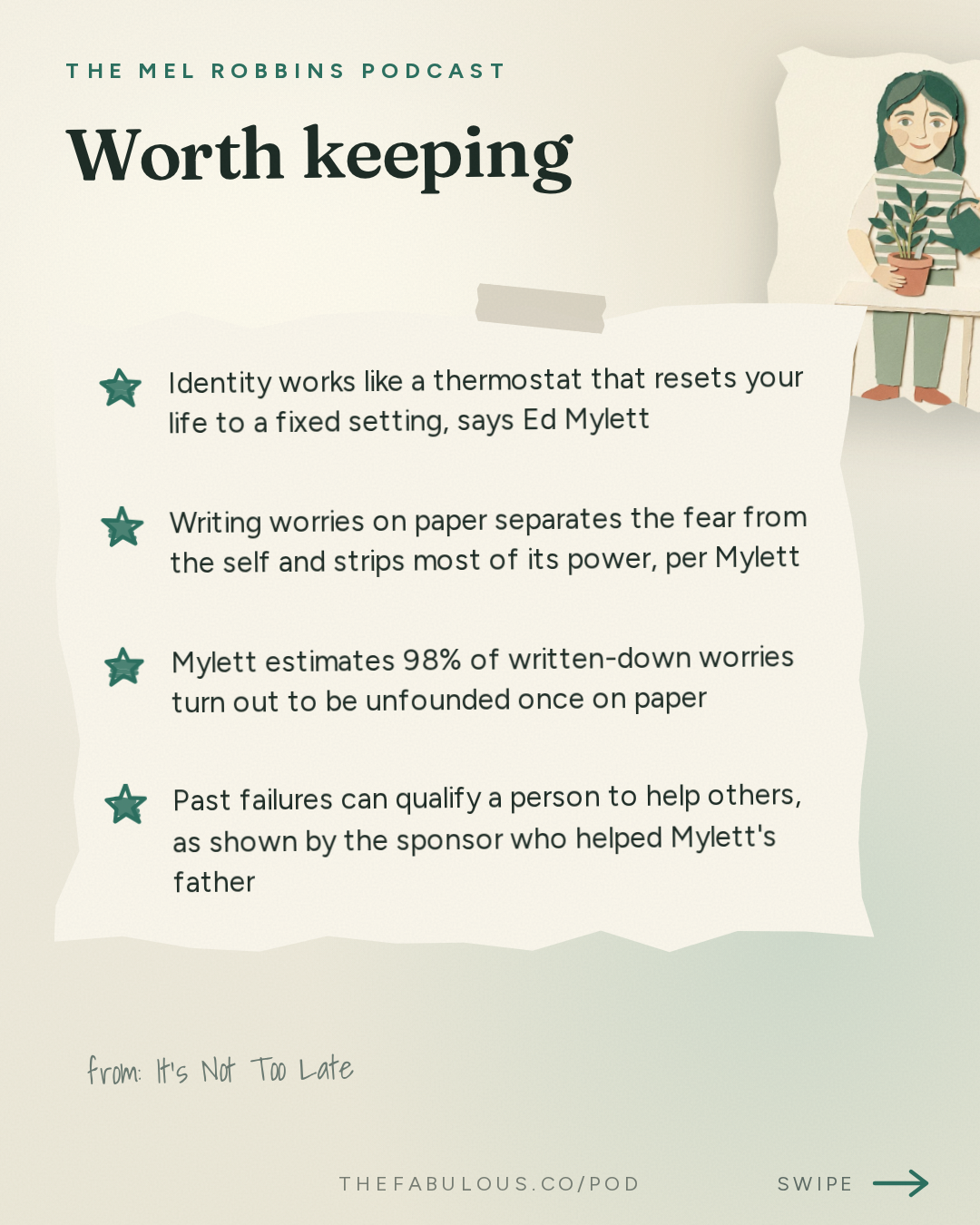 Worth keeping — The Mel Robbins Podcast: It’s Not Too Late: The 5 Shifts That Will Change the Rest of Your Year with Ed Mylett