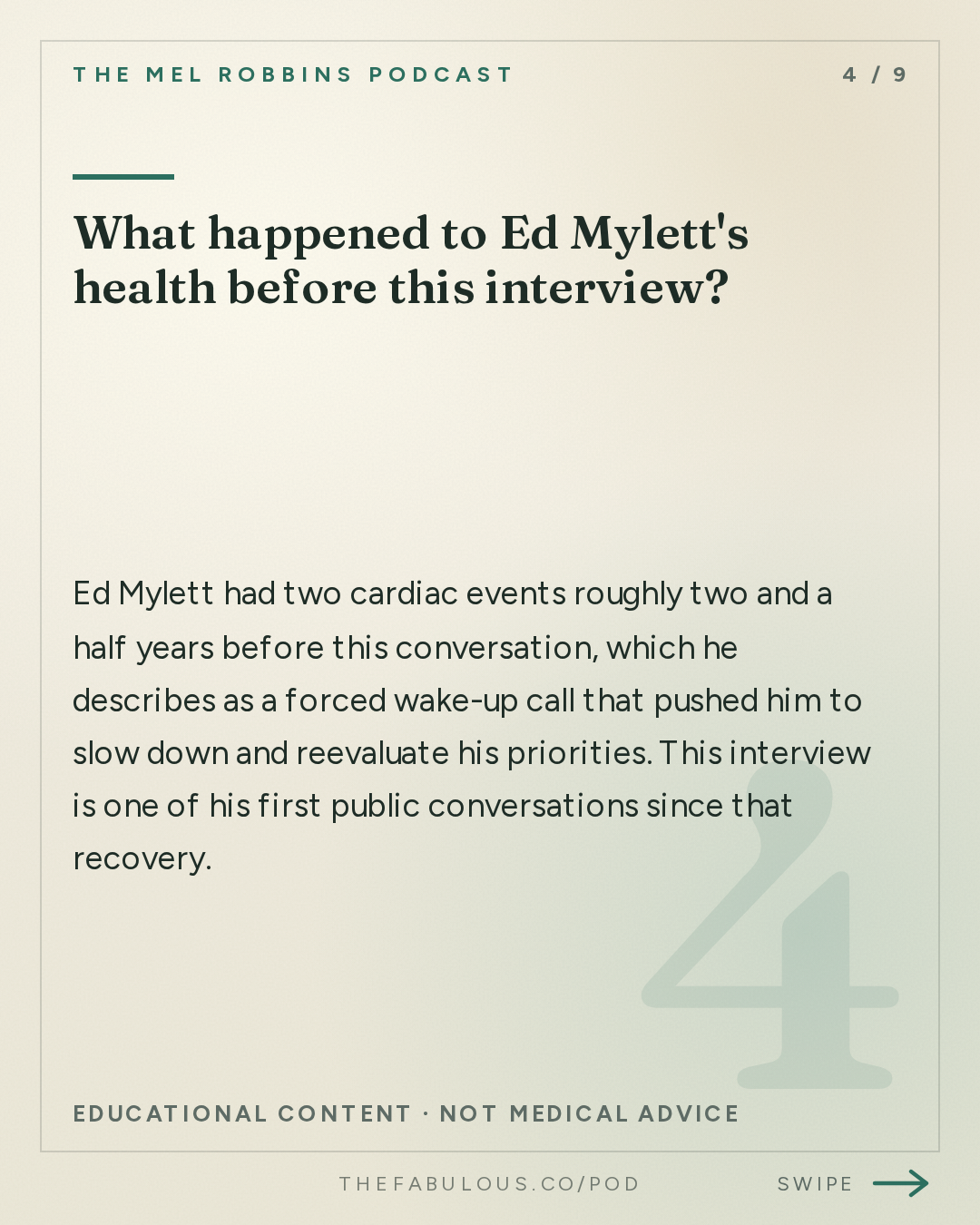 What happened to Ed Mylett's health before this interview? — The Mel Robbins Podcast: It’s Not Too Late: The 5 Shifts That Will Change the Rest of Your Year with Ed Mylett