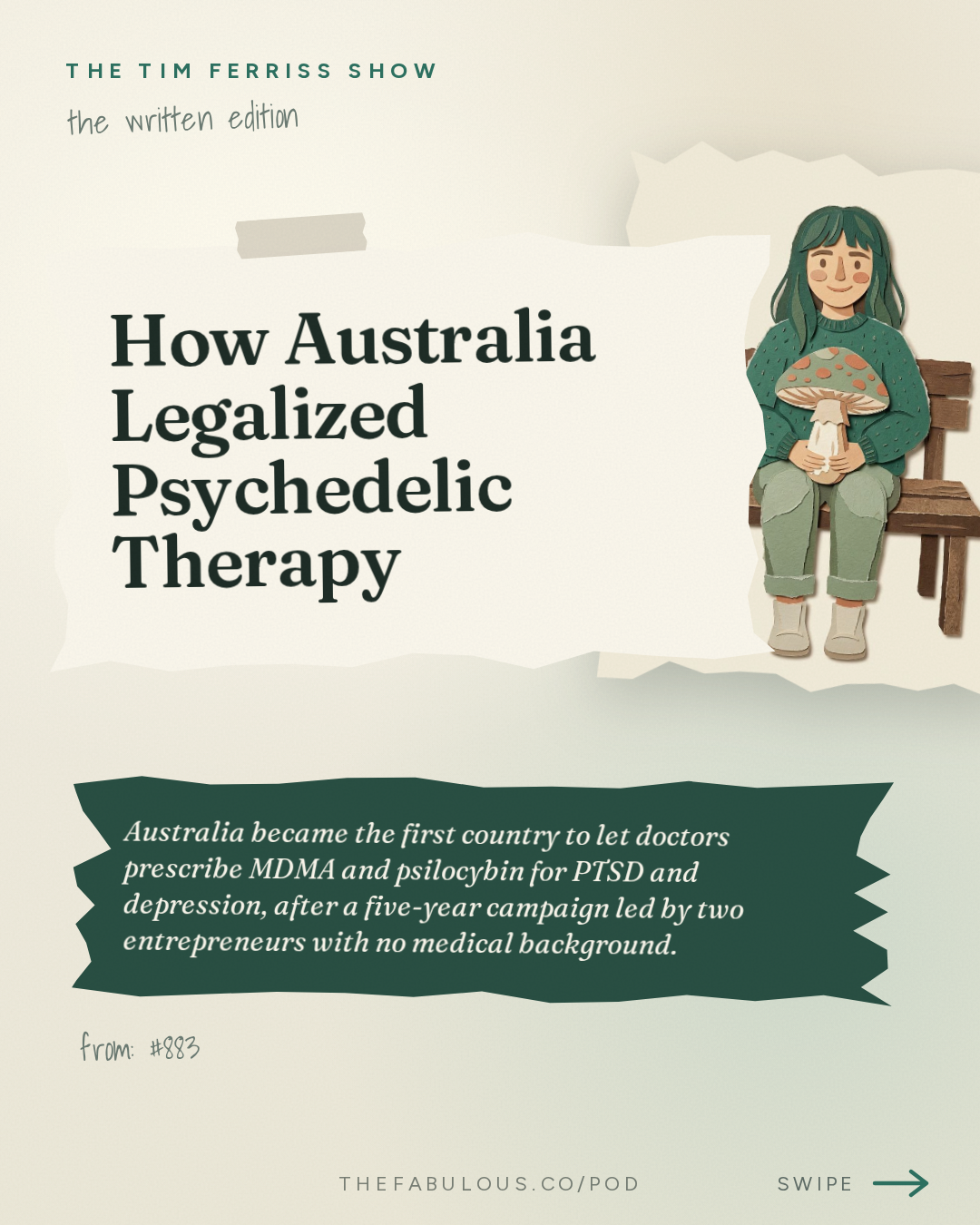 How Australia Legalized Psychedelic Therapy — The Tim Ferriss Show: #883: How to Legalize Medical Psychedelics in Your Country — Tania de Jong on The Playbook Behind Australia's World-First Breakthrough