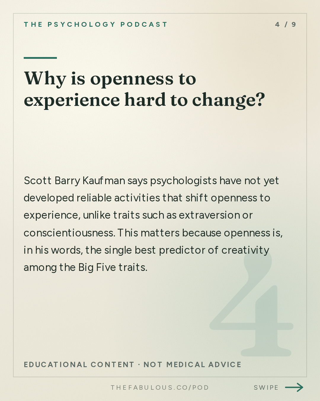 Why is openness to experience hard to change? — The Psychology Podcast: End of an Era — Reflections on 11 Years of The Psychology Podcast w/ Annie Murphy Paul