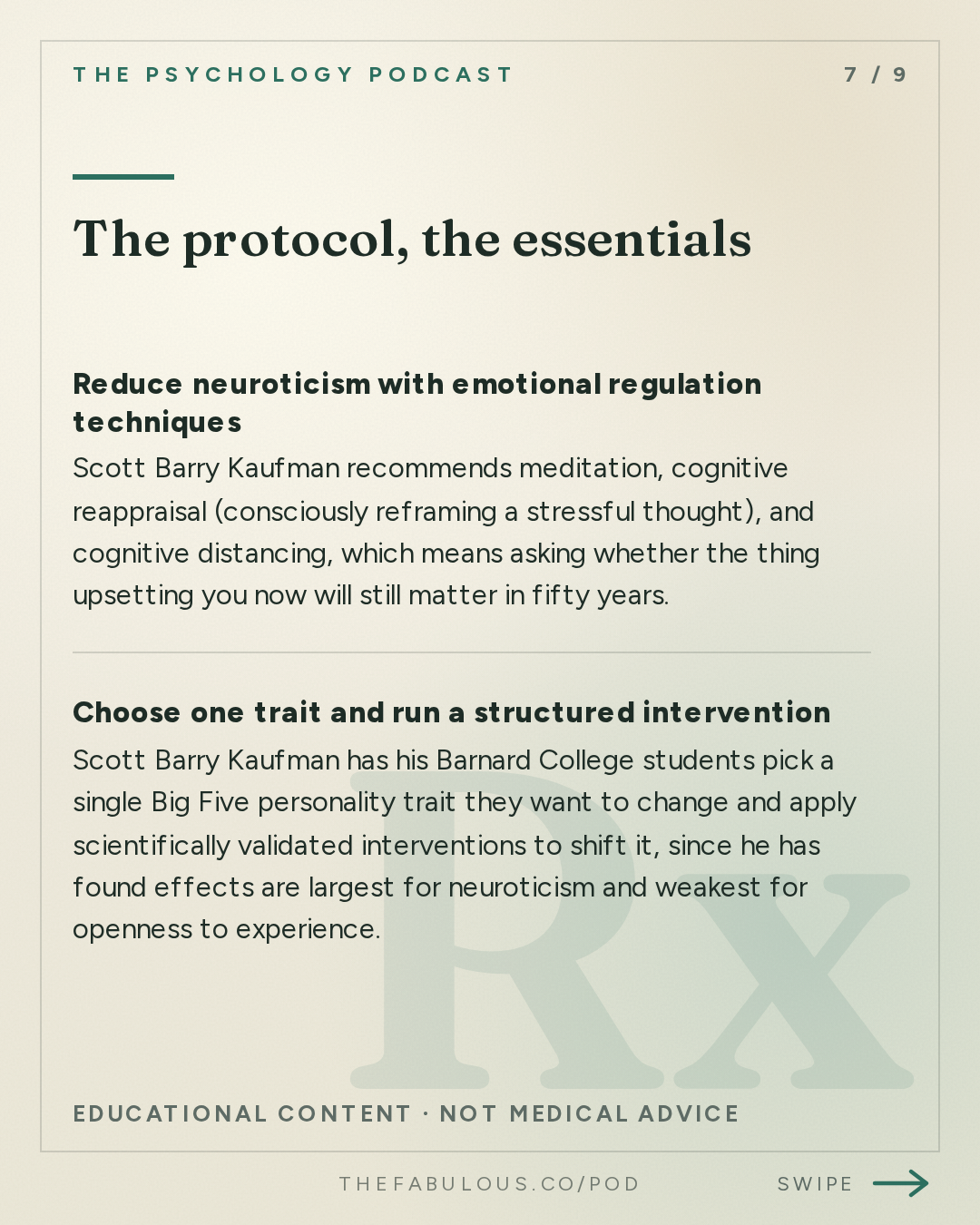 The protocol, the essentials — The Psychology Podcast: End of an Era — Reflections on 11 Years of The Psychology Podcast w/ Annie Murphy Paul