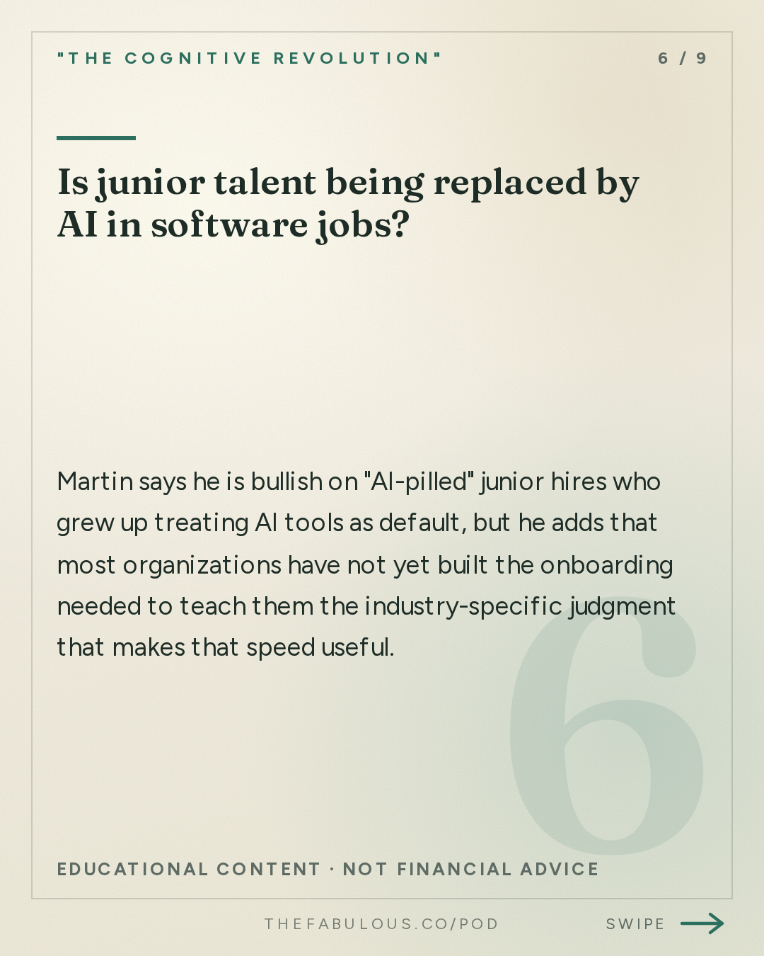 Is junior talent being replaced by AI in software jobs? — "The Cognitive Revolution" : Software That Never Breaks: OutSystems CEO Woodson Martin on Building Enterprise-Grade Apps at ...