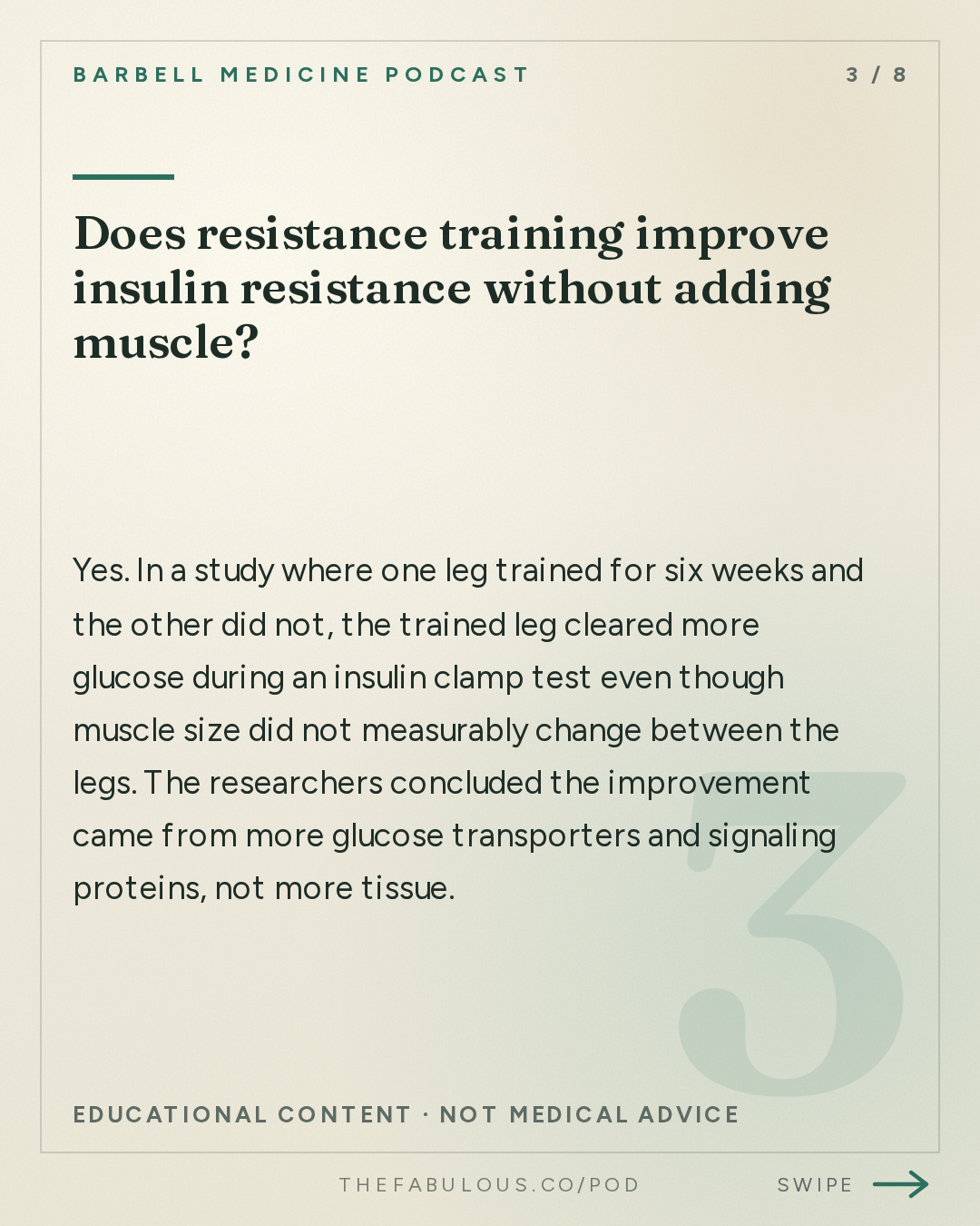 Does resistance training improve insulin resistance without adding muscle? — Barbell Medicine Podcast: Is Obesity A Muscle Problem?