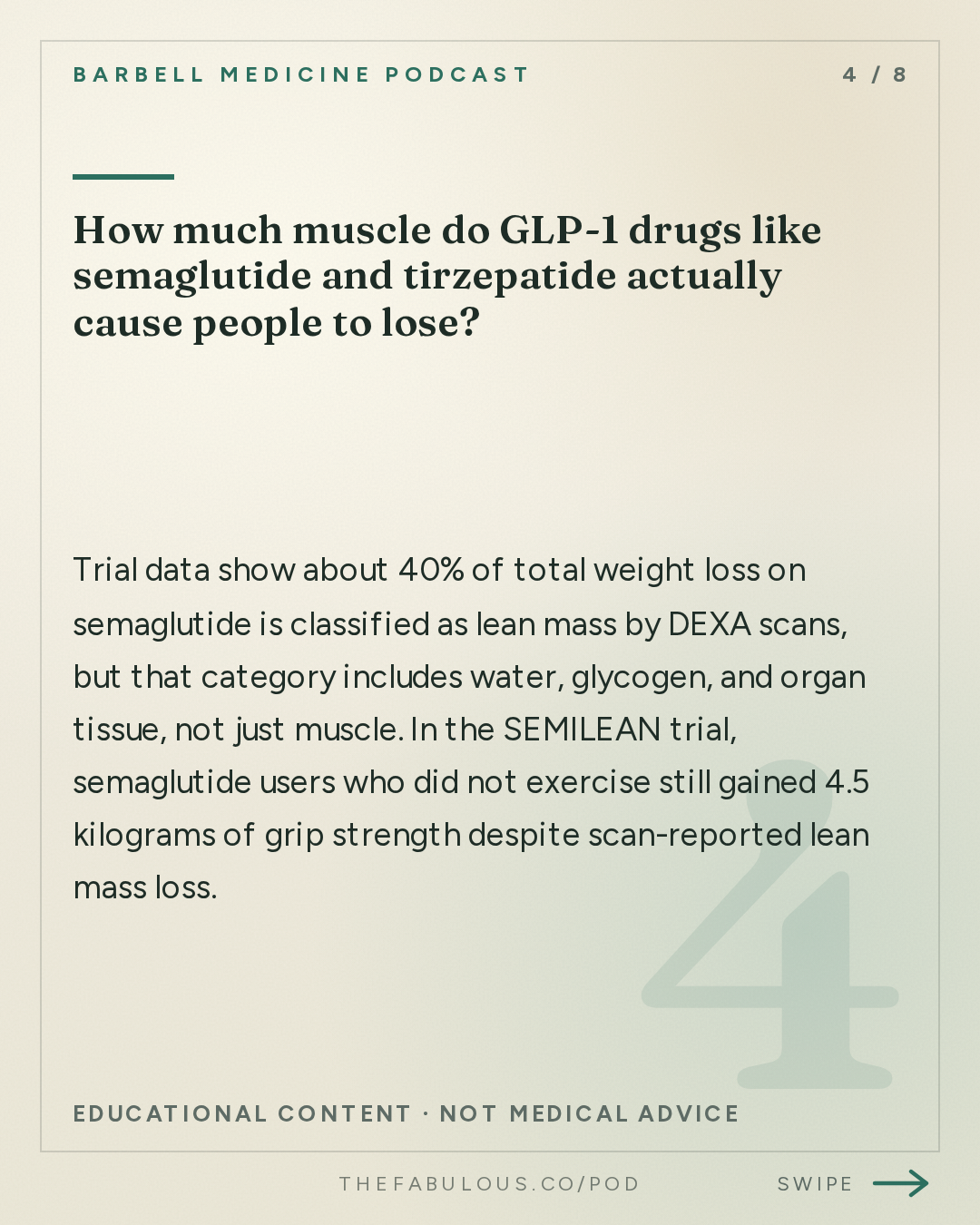 How much muscle do GLP-1 drugs like semaglutide and tirzepatide actually cause people to lose? — Barbell Medicine Podcast: Is Obesity A Muscle Problem?