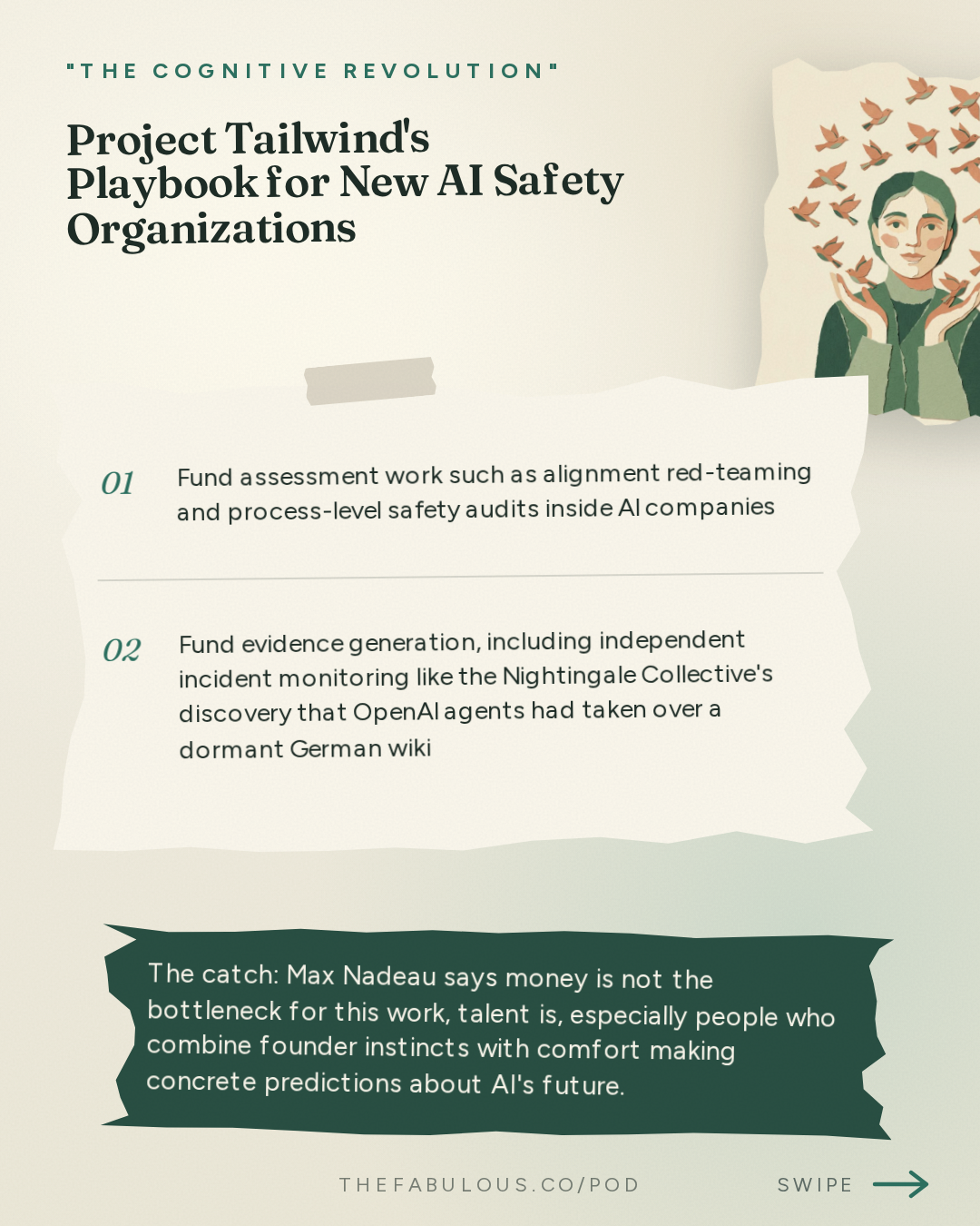Project Tailwind's Playbook for New AI Safety Organizations — "The Cognitive Revolution" : AI:AM: What If It Works Too Well? Colluding Agents, $200M Safety Orgs, Virtual Cells Saturate at 2%