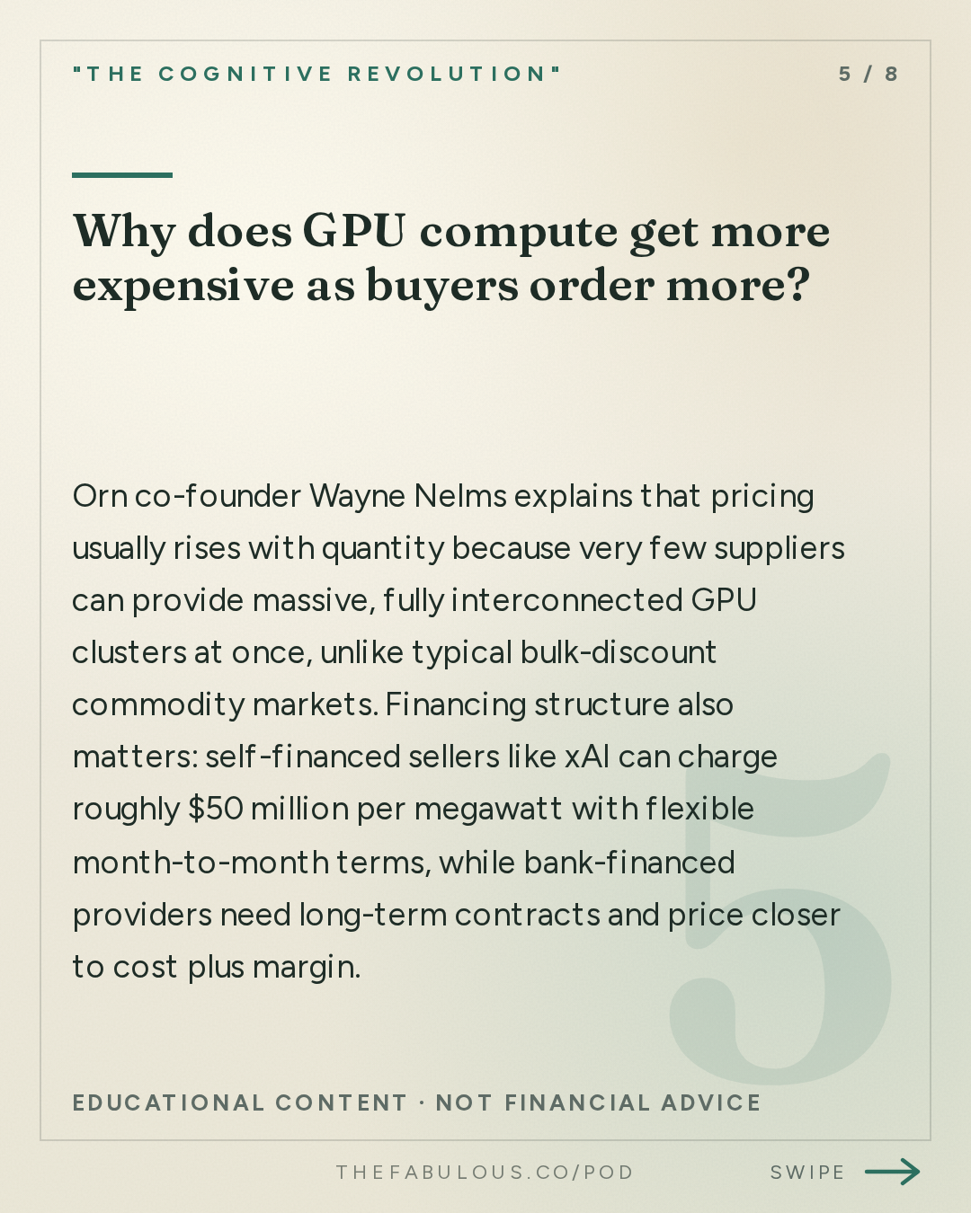 Why does GPU compute get more expensive as buyers order more? — "The Cognitive Revolution" : AI:AM: What If It Works Too Well? Colluding Agents, $200M Safety Orgs, Virtual Cells Saturate at 2%