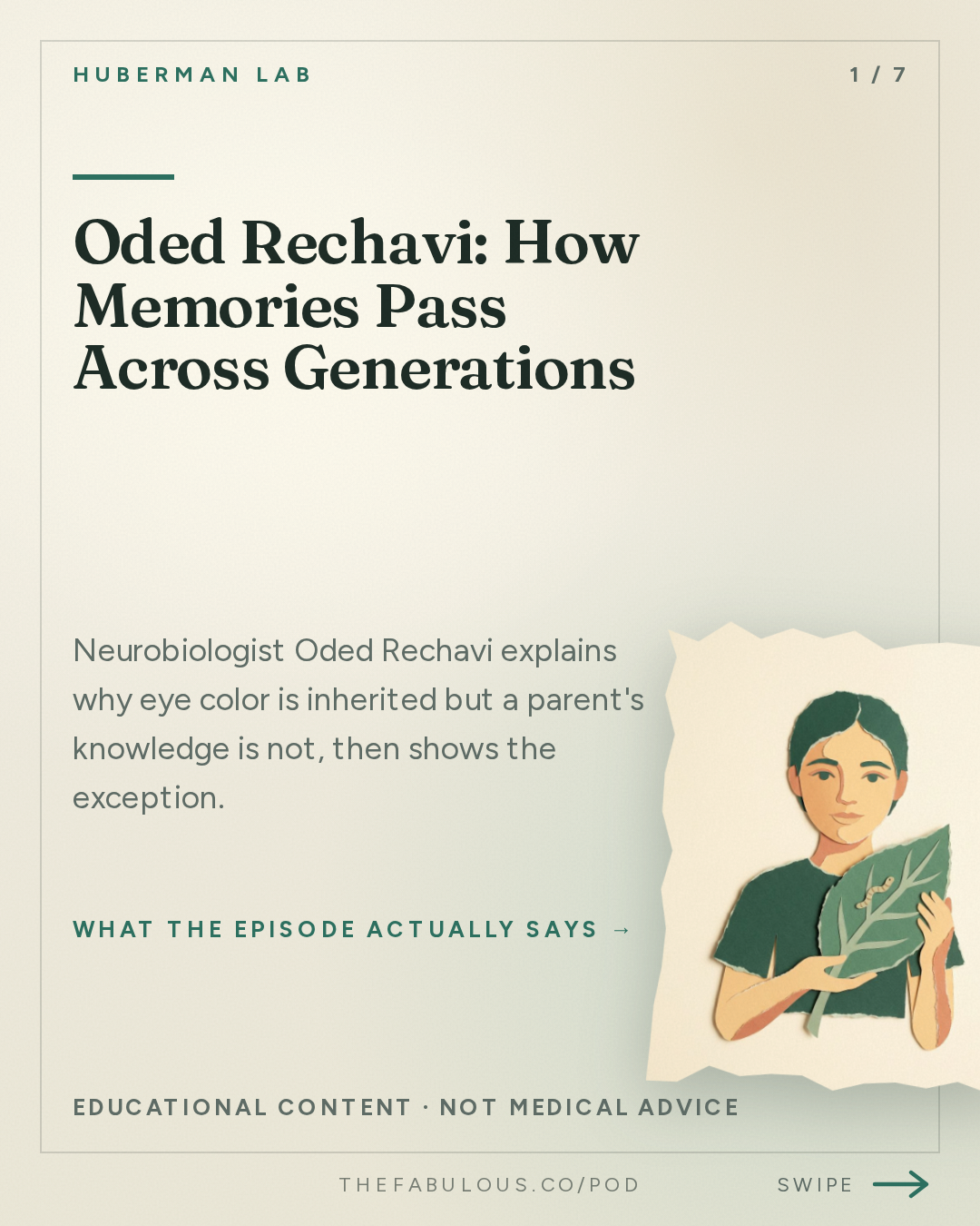 Oded Rechavi: How Memories Pass Across Generations — Huberman Lab: Essentials: Genes & the Inheritance of Memories Across Generations | Dr. Oded Rechavi