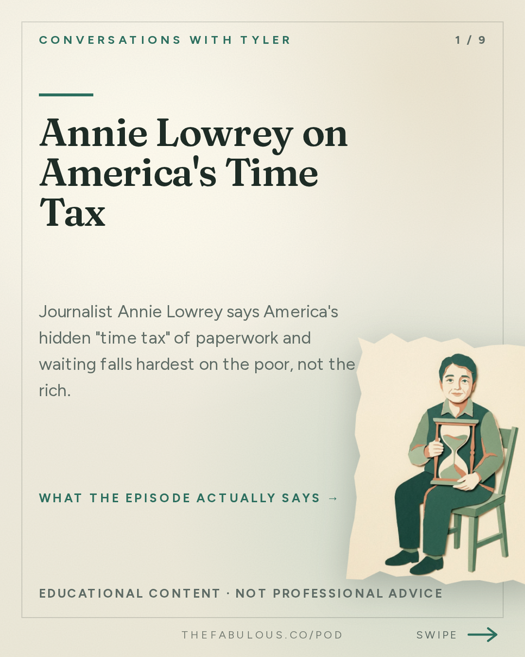 Annie Lowrey on America's Time Tax — Conversations with Tyler: Annie Lowrey on the Time Tax, Fraud, and Rationing by Paperwork