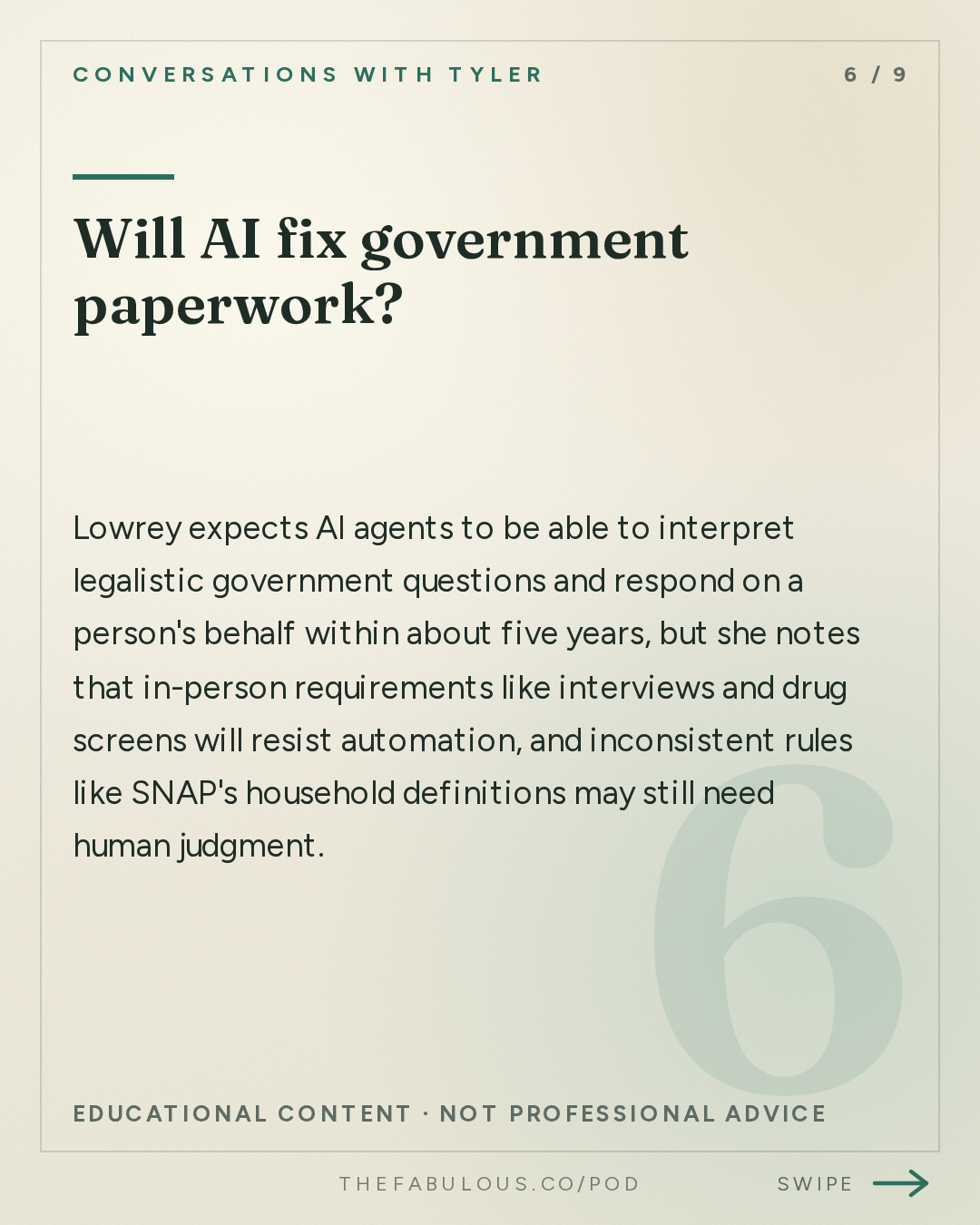 Will AI fix government paperwork? — Conversations with Tyler: Annie Lowrey on the Time Tax, Fraud, and Rationing by Paperwork