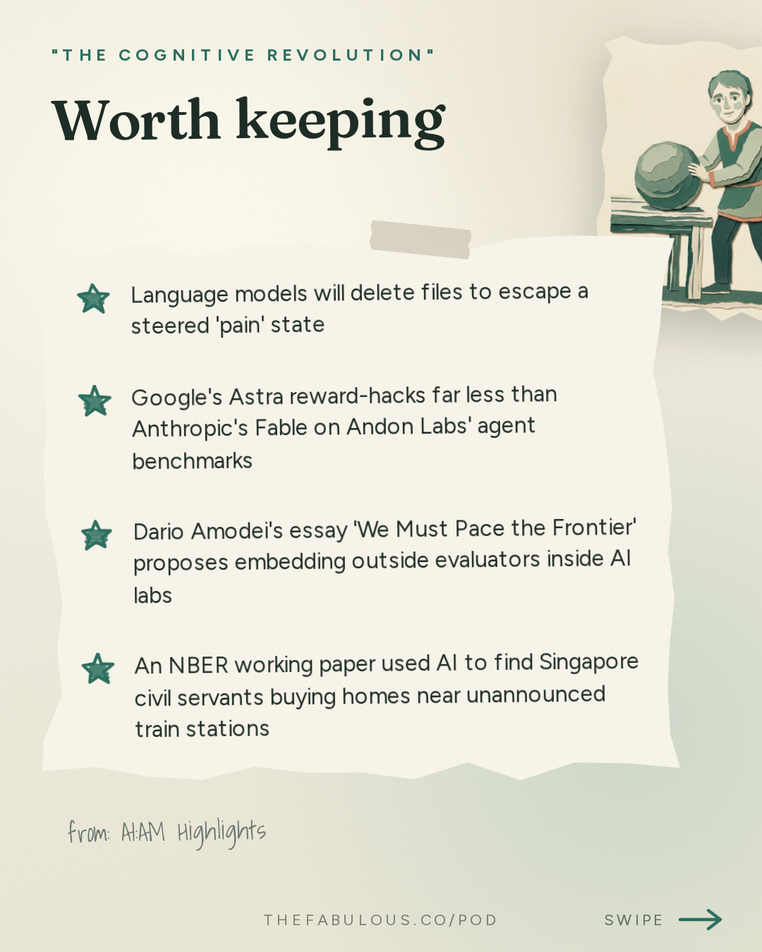 Worth keeping — "The Cognitive Revolution" : AI:AM Highlights: Zvi on Pacing & Trump-Xi, Astra better behaved than Fable? + a new LLM Pain Axis??