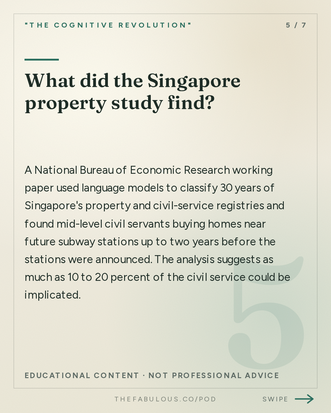 What did the Singapore property study find? — "The Cognitive Revolution" : AI:AM Highlights: Zvi on Pacing & Trump-Xi, Astra better behaved than Fable? + a new LLM Pain Axis??