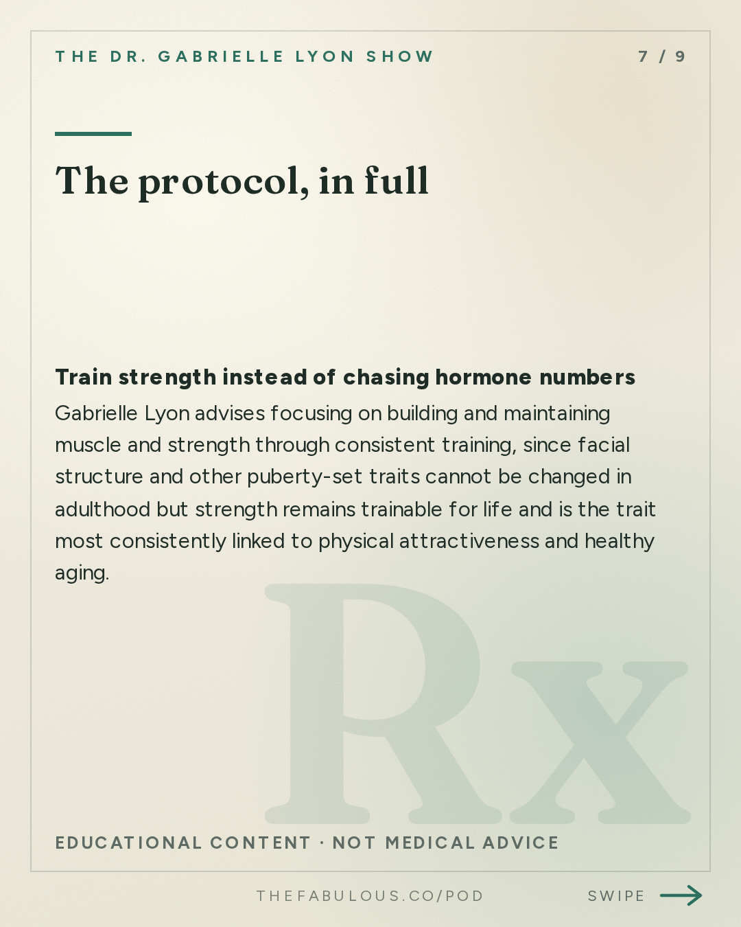 The protocol, in full — The Dr. Gabrielle Lyon Show: Hormones and Attraction: What We Think We Know vs. What the Science Says