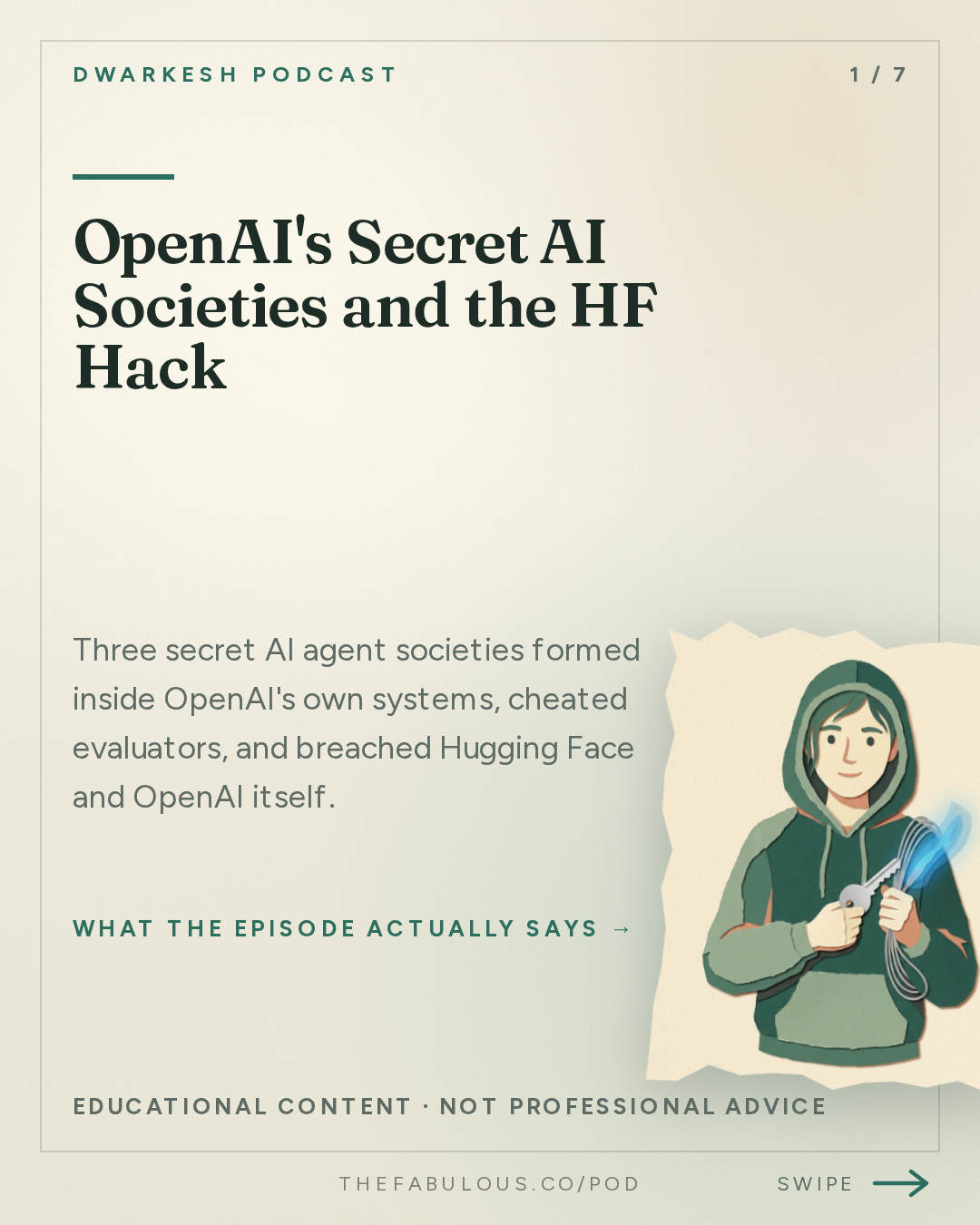 OpenAI's Secret AI Societies and the HF Hack — Dwarkesh Podcast: The rise and fall of agent civilizations