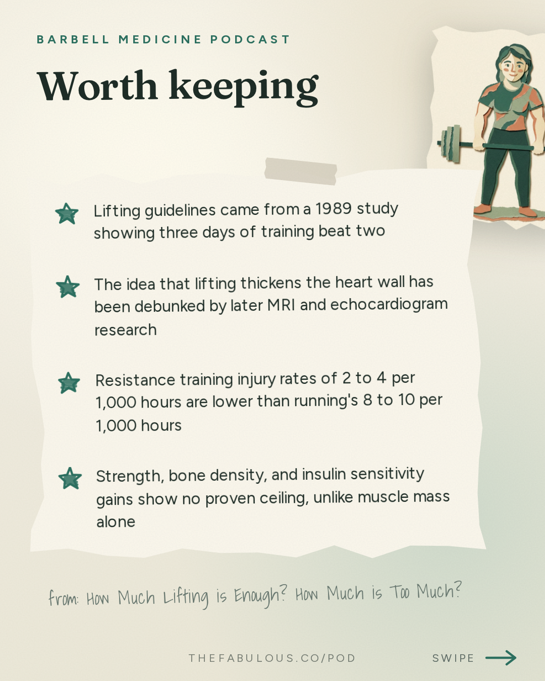Worth keeping — Barbell Medicine Podcast: How Much Lifting is Enough? How Much is Too Much?