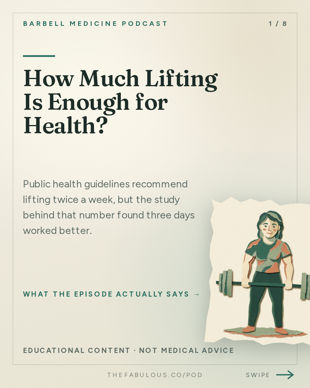 How Much Lifting Is Enough for Health? — Barbell Medicine Podcast: How Much Lifting is Enough? How Much is Too Much?
