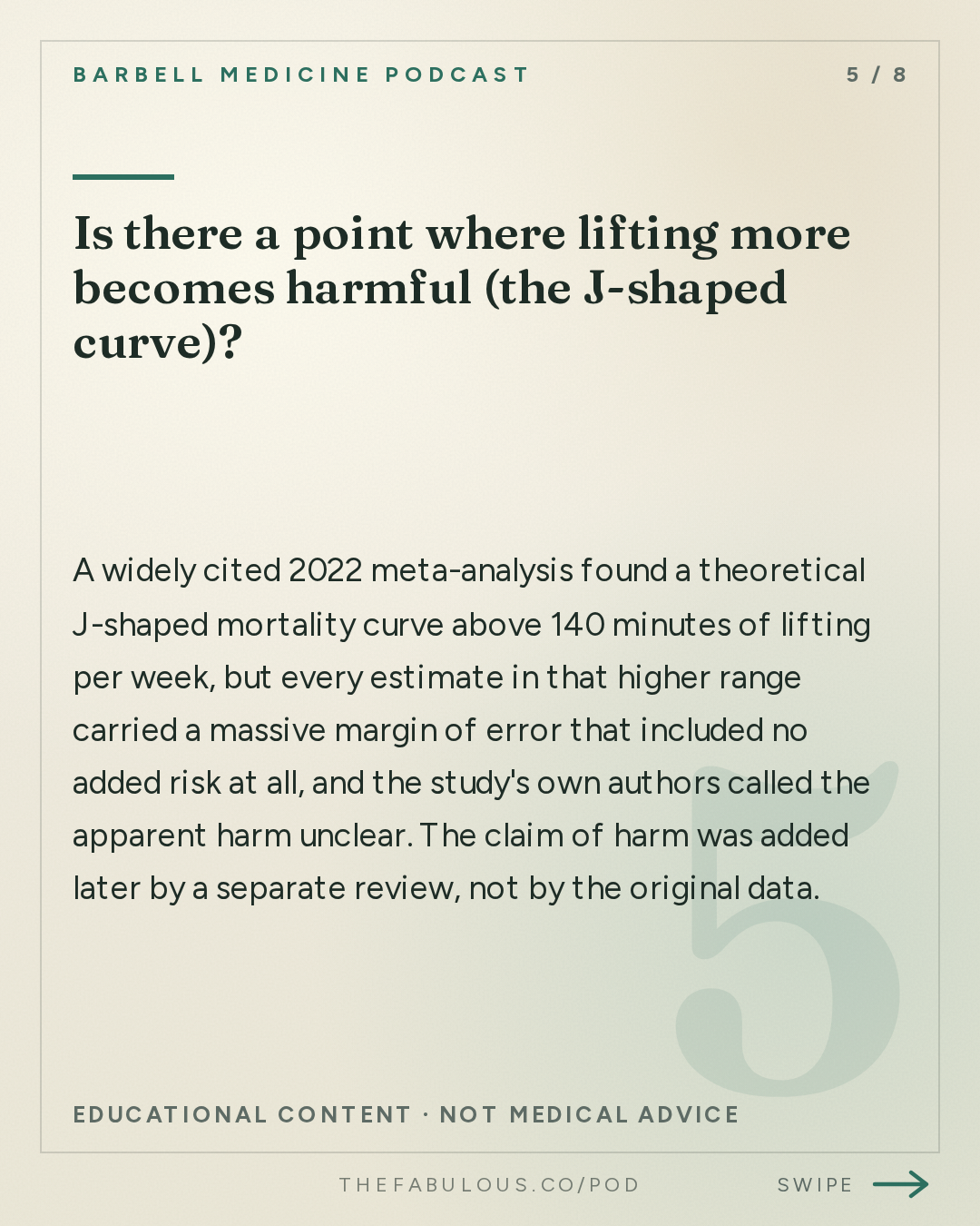 Is there a point where lifting more becomes harmful (the J-shaped curve)? — Barbell Medicine Podcast: How Much Lifting is Enough? How Much is Too Much?