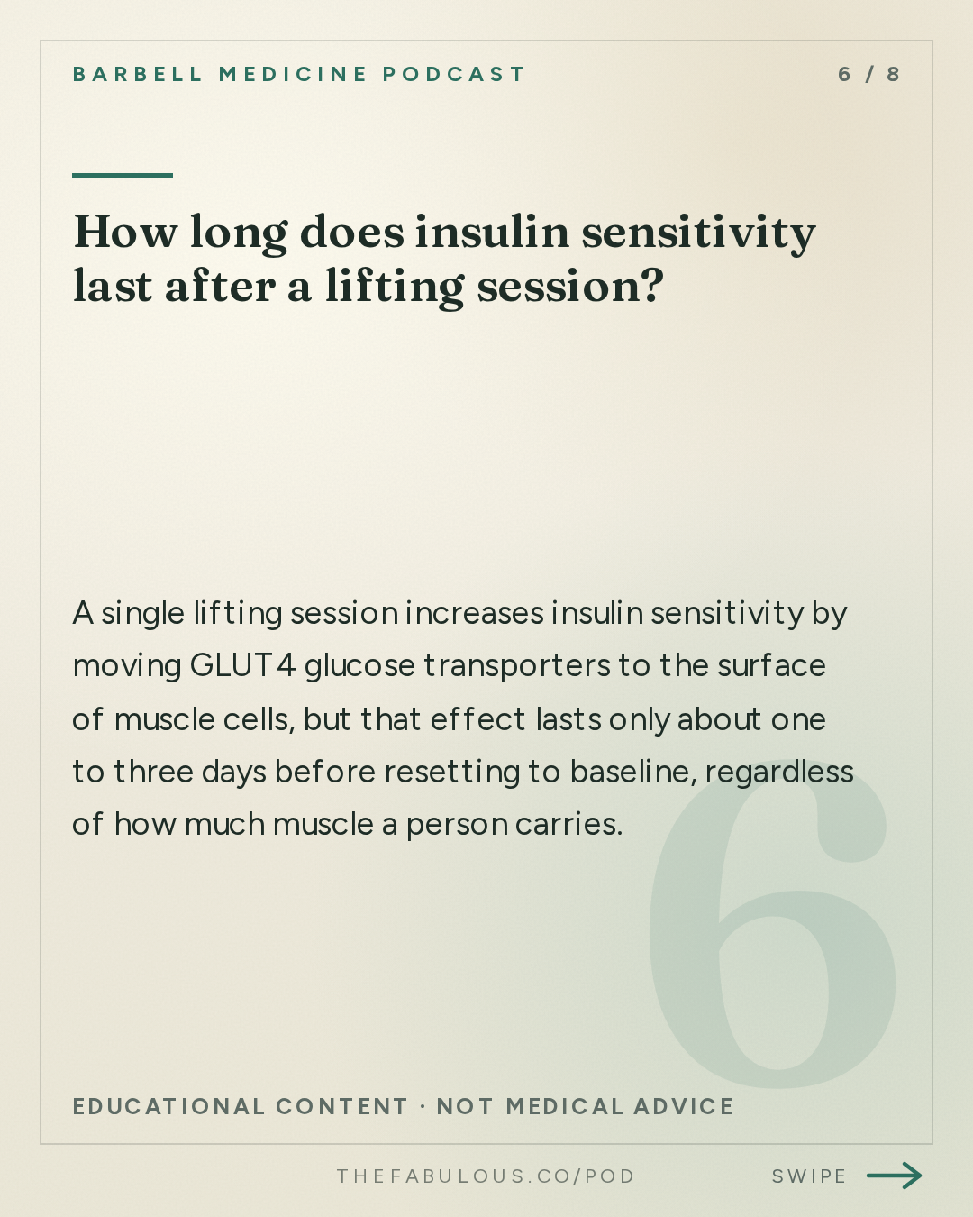 How long does insulin sensitivity last after a lifting session? — Barbell Medicine Podcast: How Much Lifting is Enough? How Much is Too Much?