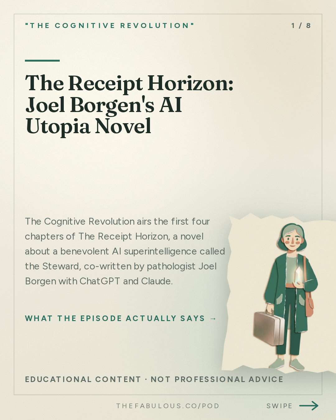 The Receipt Horizon: Joel Borgen's AI Utopia Novel — "The Cognitive Revolution" : What is Utopia? Presenting The Receipt Horizon, by Joel Borgen – Chapters 1–4