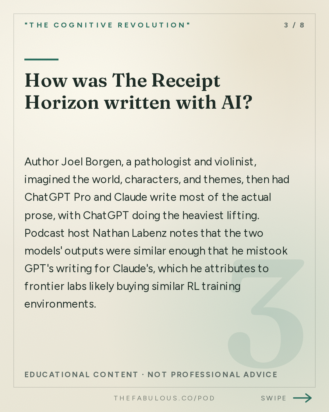 How was The Receipt Horizon written with AI? — "The Cognitive Revolution" : What is Utopia? Presenting The Receipt Horizon, by Joel Borgen – Chapters 1–4