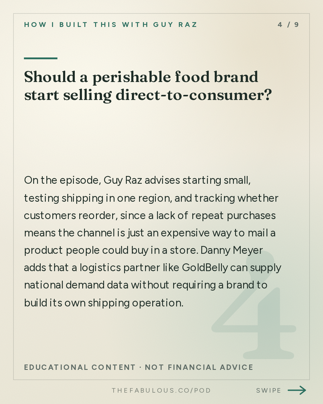 Should a perishable food brand start selling direct-to-consumer? — How I Built This with Guy Raz: Advice Line with Danny Meyer of Shake Shack